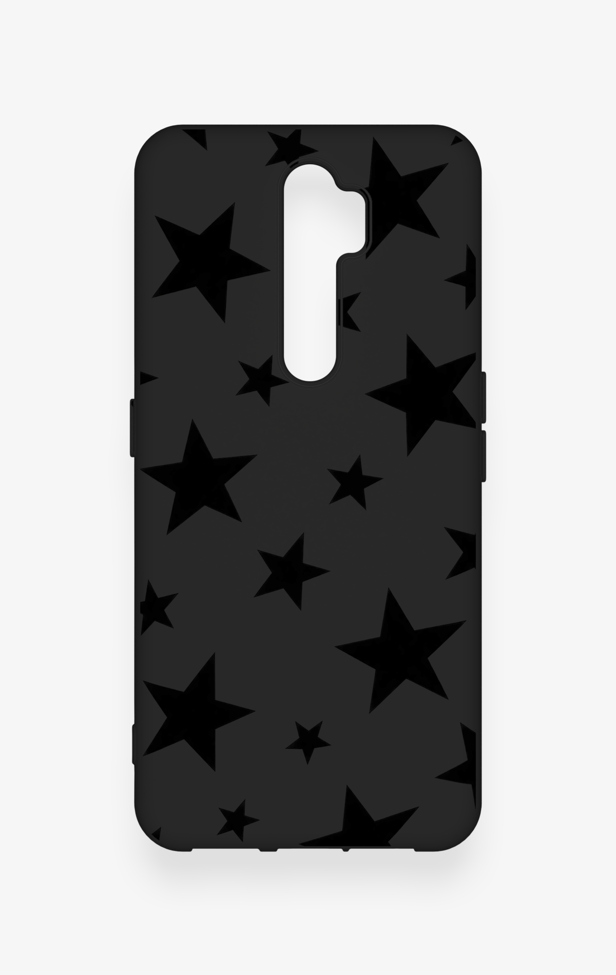 Oppo A5 2020 Uyumlu Siyah Star Desenli Silikon Kılıf