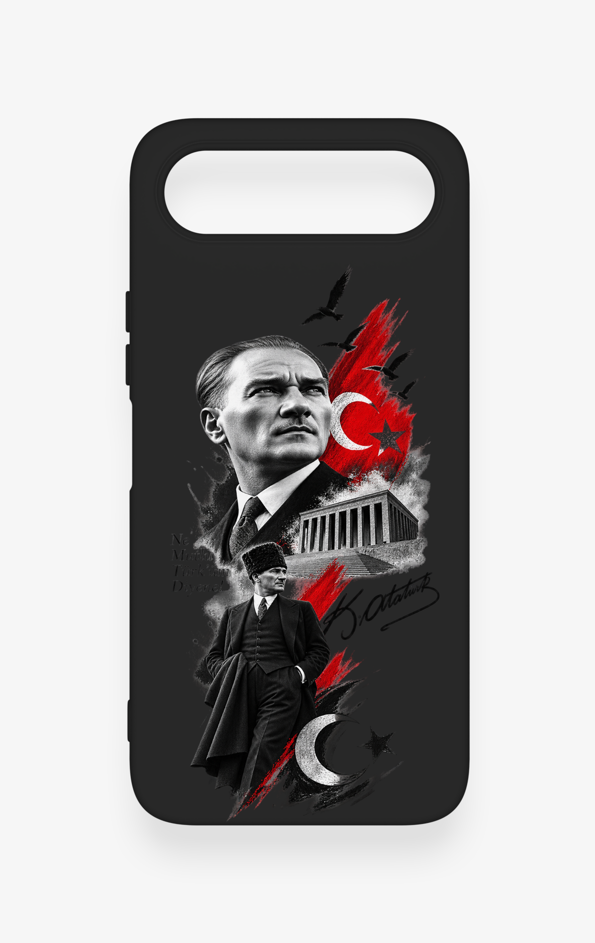 Tecno Spark 50 5G Uyumlu Atatürk Anıtkabir Desenli Silikon Kılıf