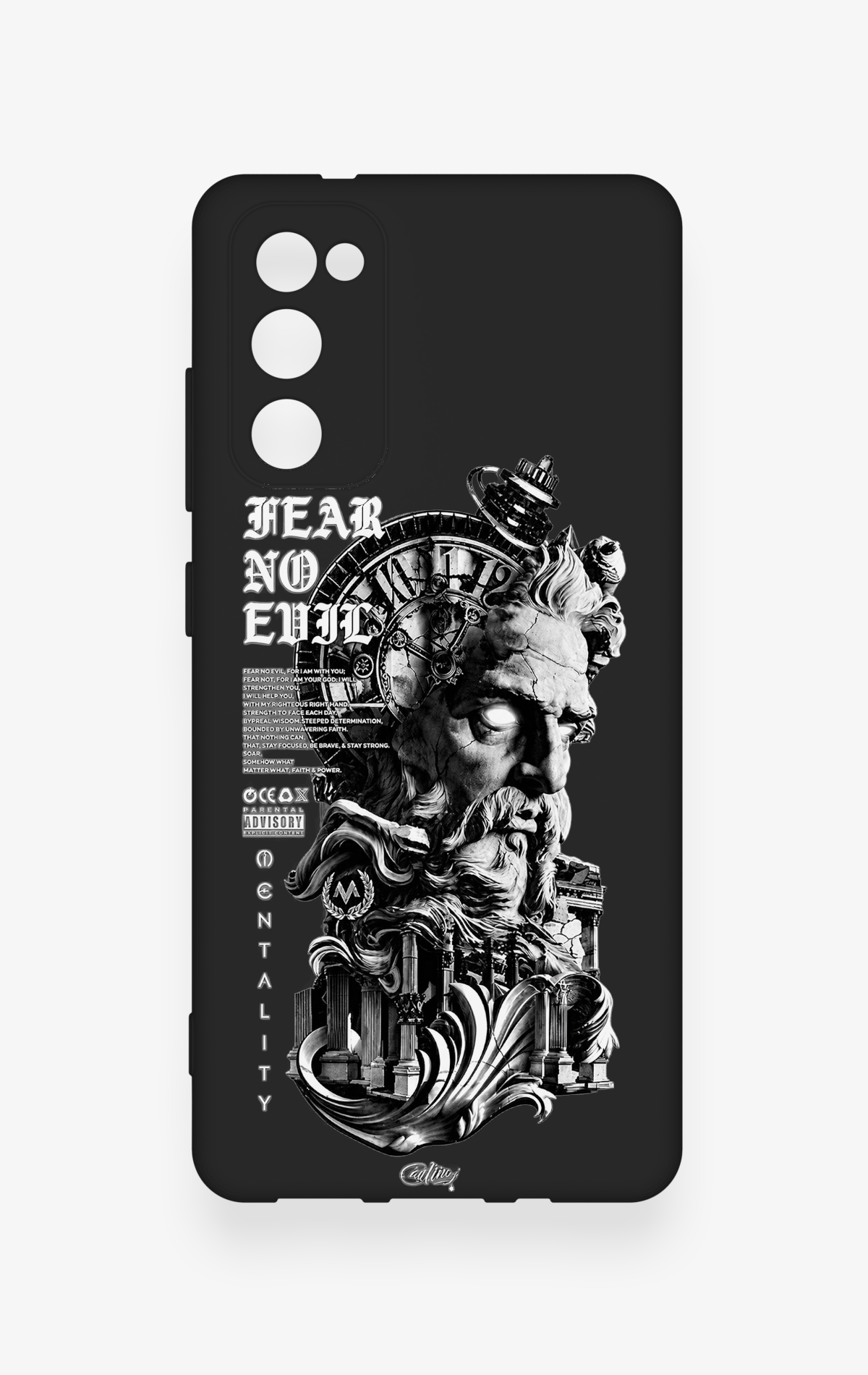 Samsung S20Fe Uyumlu Fear No Evil Desenli Silikon Kılıf