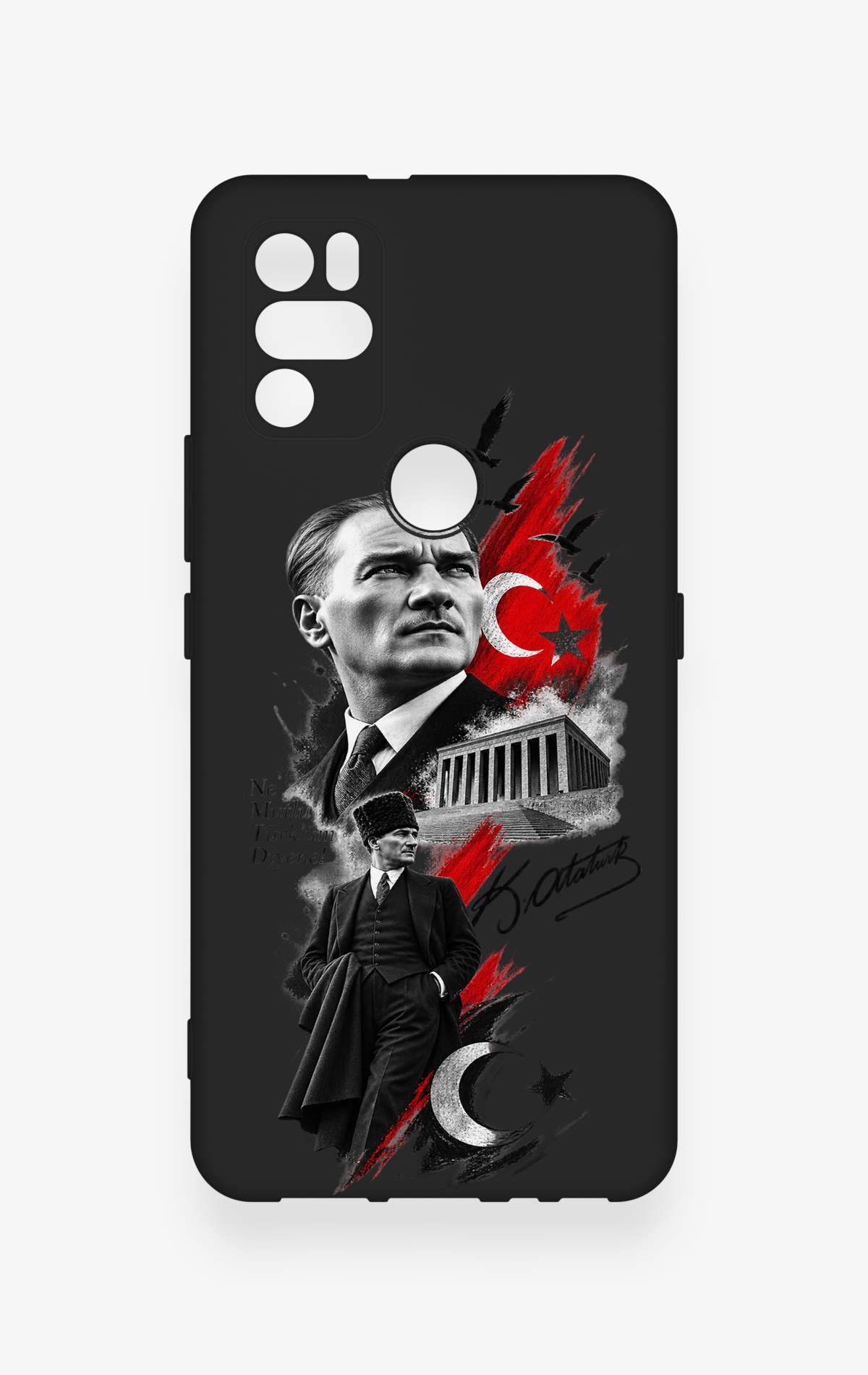 Omix X300 Uyumlu Atatürk Anıtkabir Desenli Silikon Kılıf