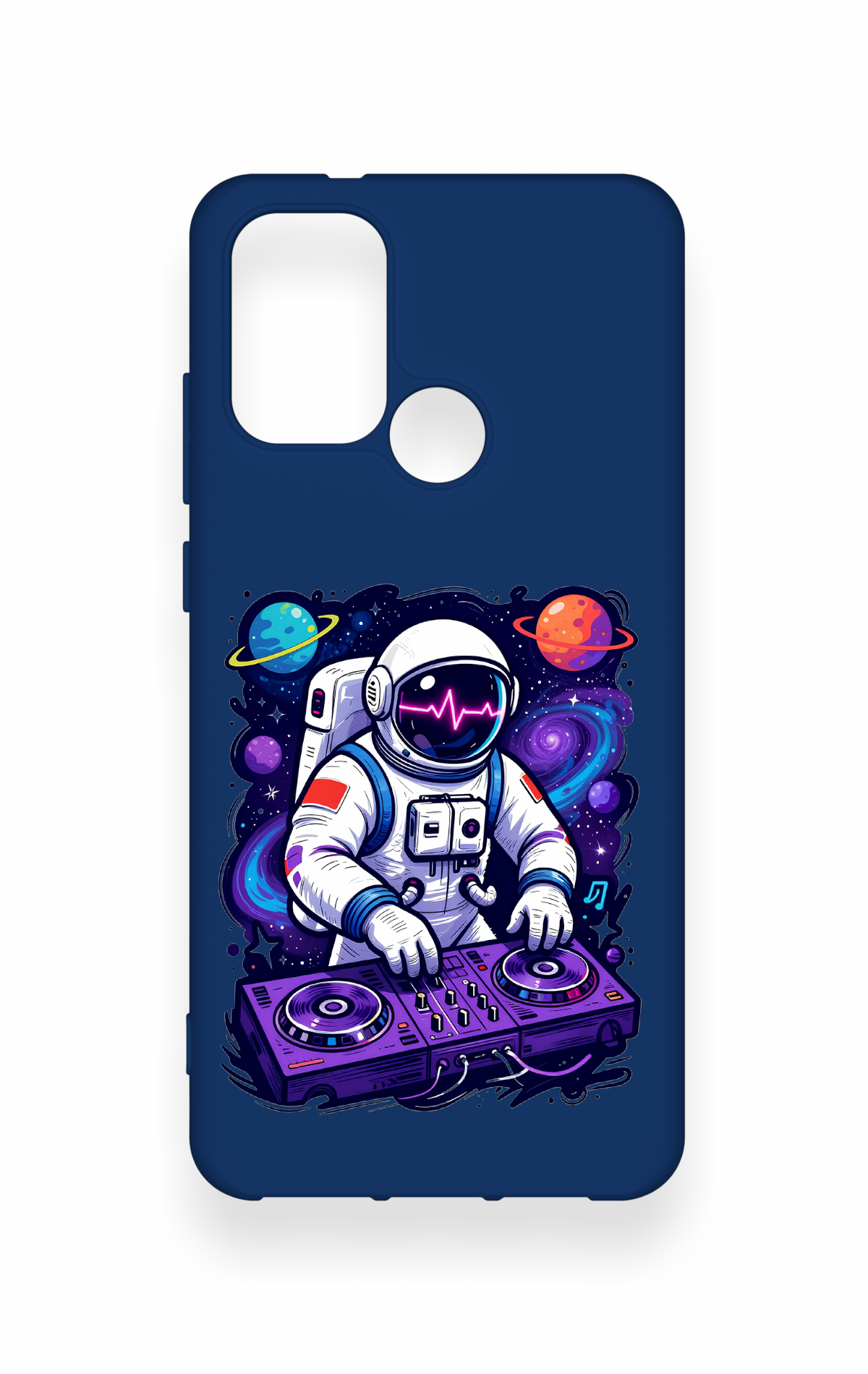 Casper Via F20 Uyumlu Astronot DJ Desenli Silikon Kılıf