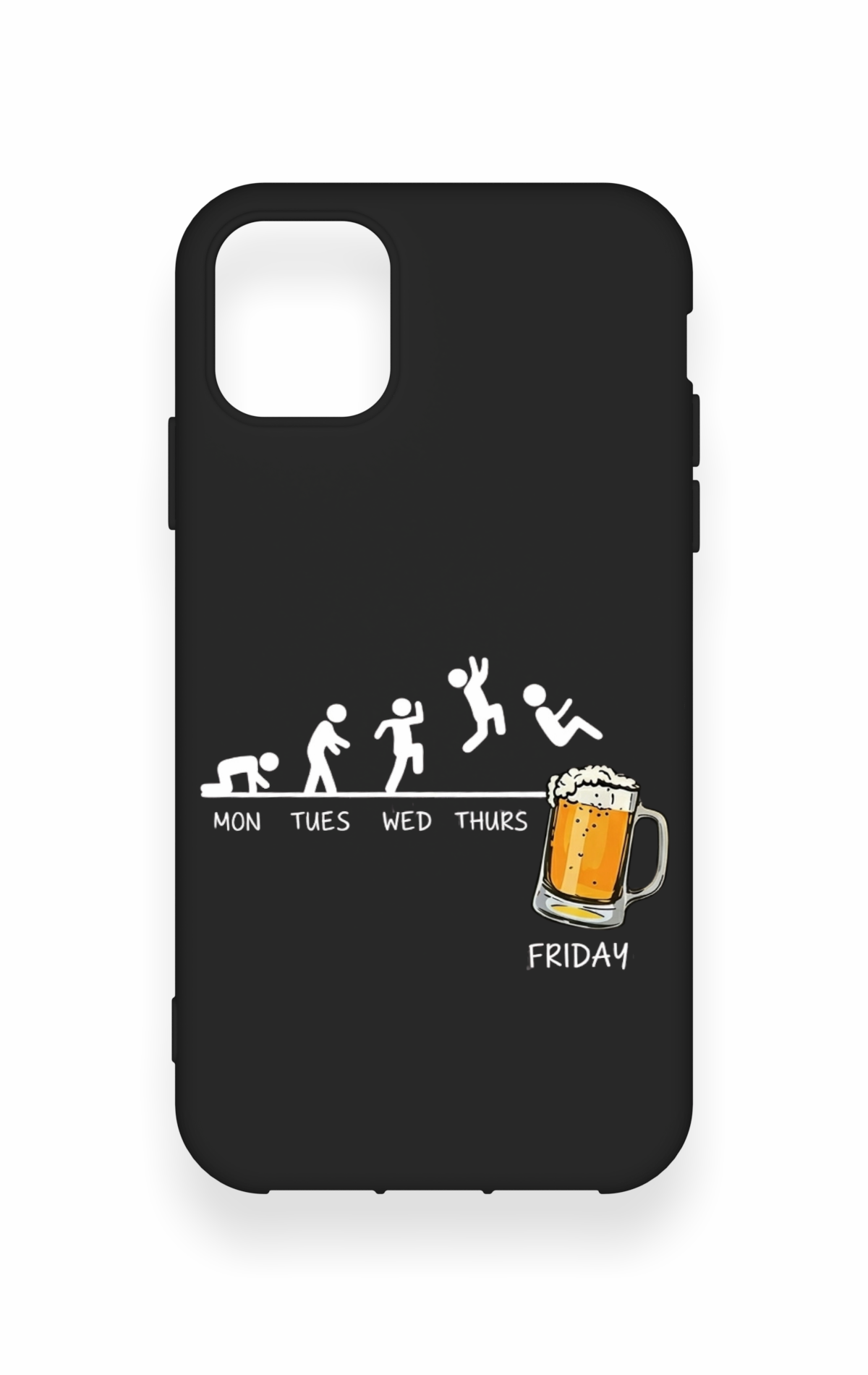 iPhone 11 Uyumlu Fun Day Friday Desenli Silikon Kılıf