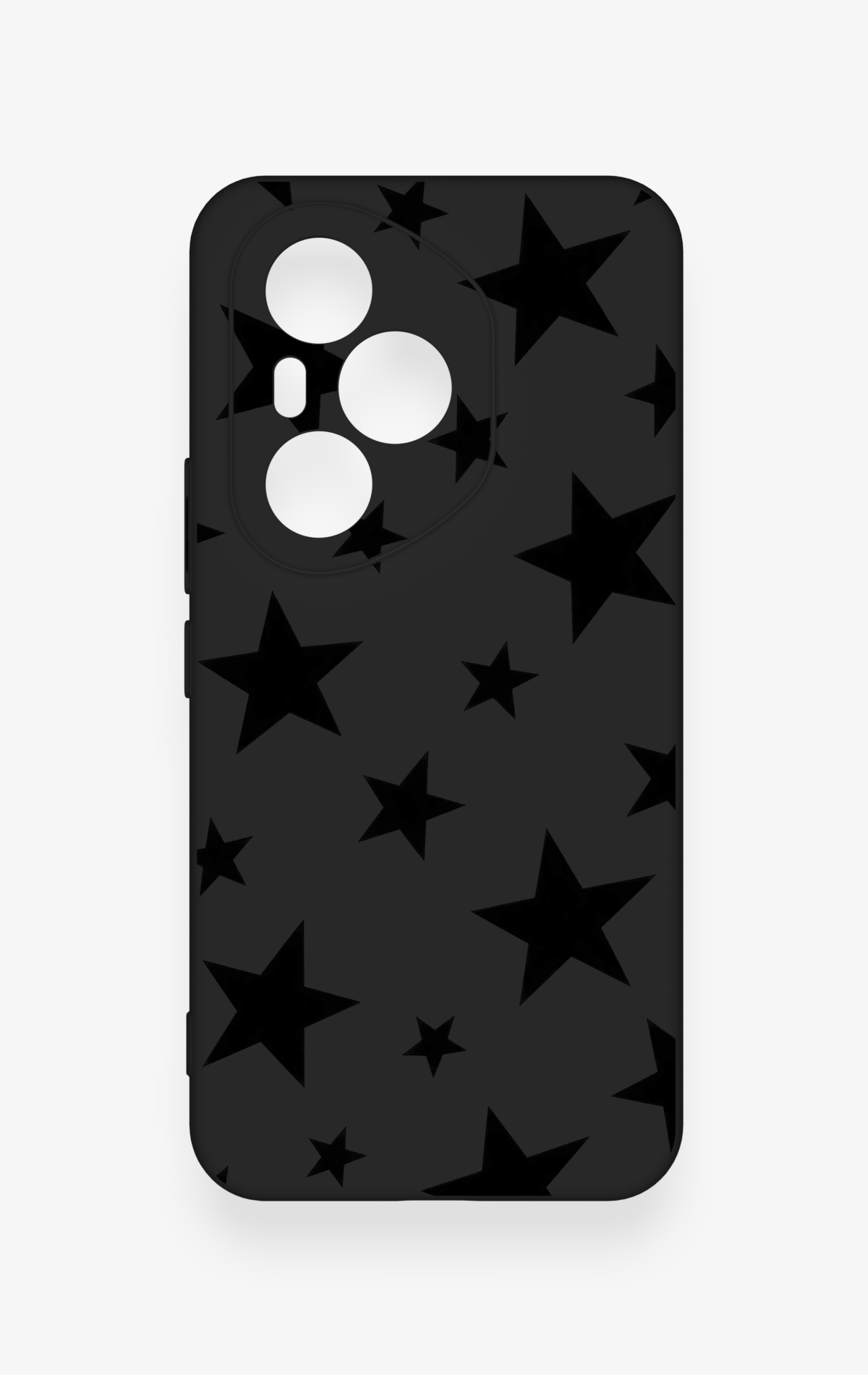 Honor 400 Pro Uyumlu Siyah Star Desenli Silikon Kılıf