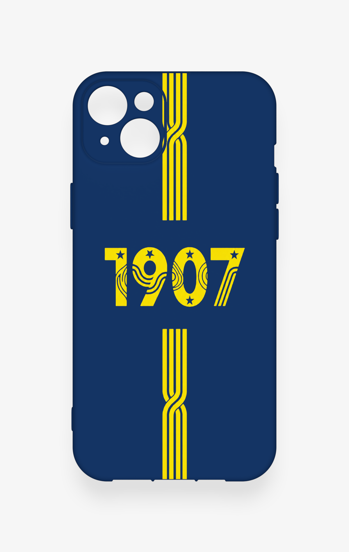 iPhone 14 Plus/15 Plus Uyumlu 1907 Kemer Desenli Silikon Kılıf