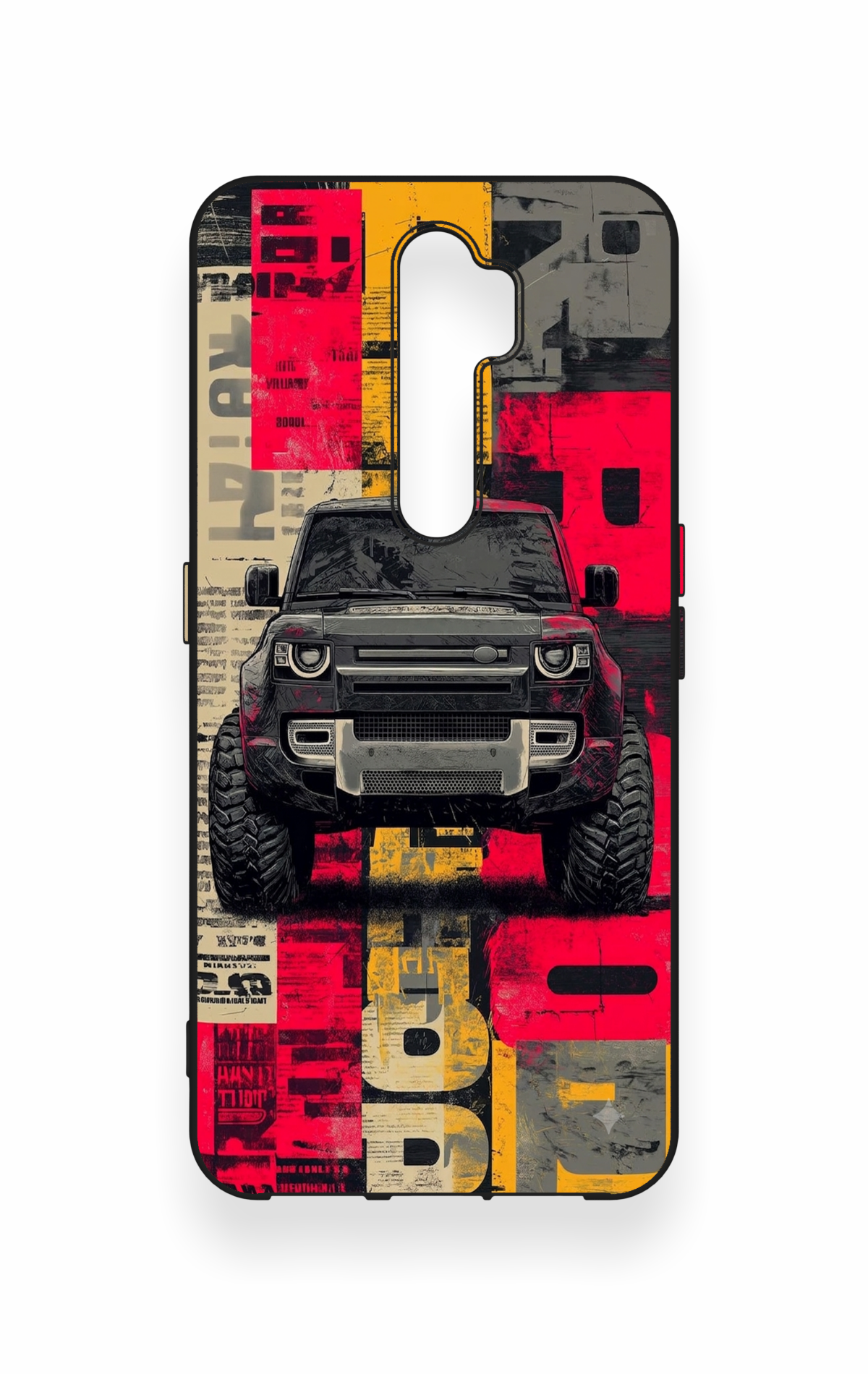 Oppo A5 2020 Uyumlu Defender Truck Desenli Silikon Kılıf