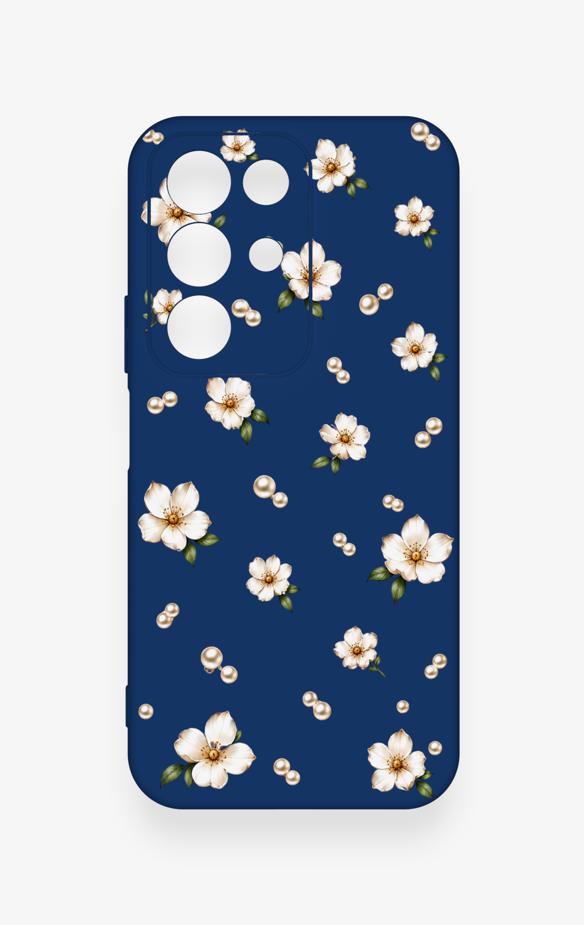 Realme C85 5G Uyumlu Papatya İnci Desenli Silikon Kılıf