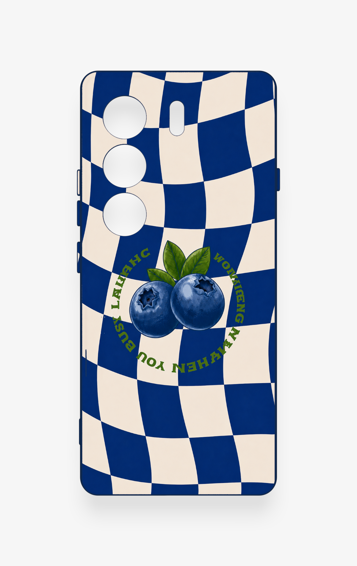 Tecno Camon 40 4G Uyumlu Yaban Mersini Desenli Silikon Kılıf