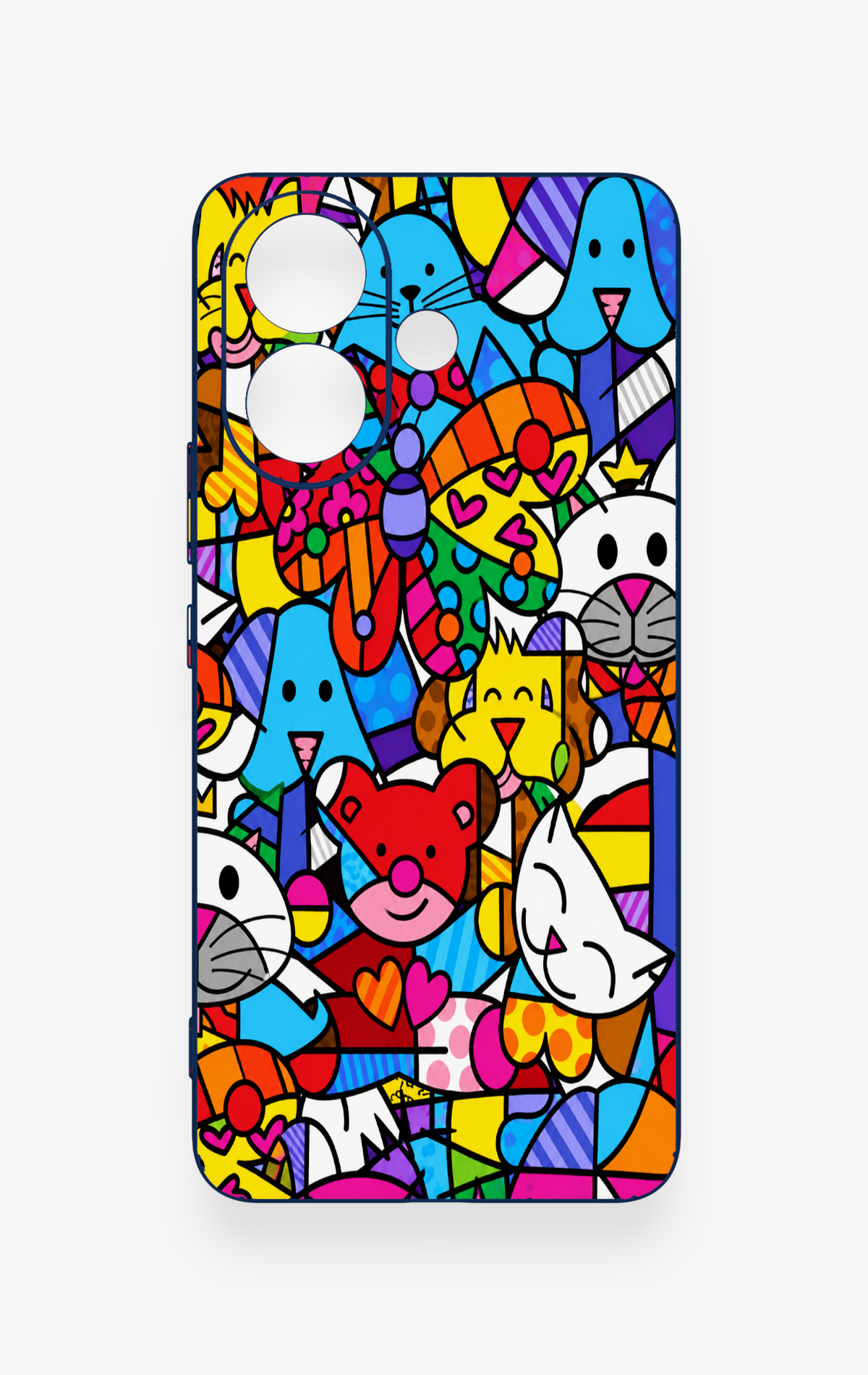 Vivo V60 Lite Uyumlu Britto Garden Desenli Silikon Kılıf
