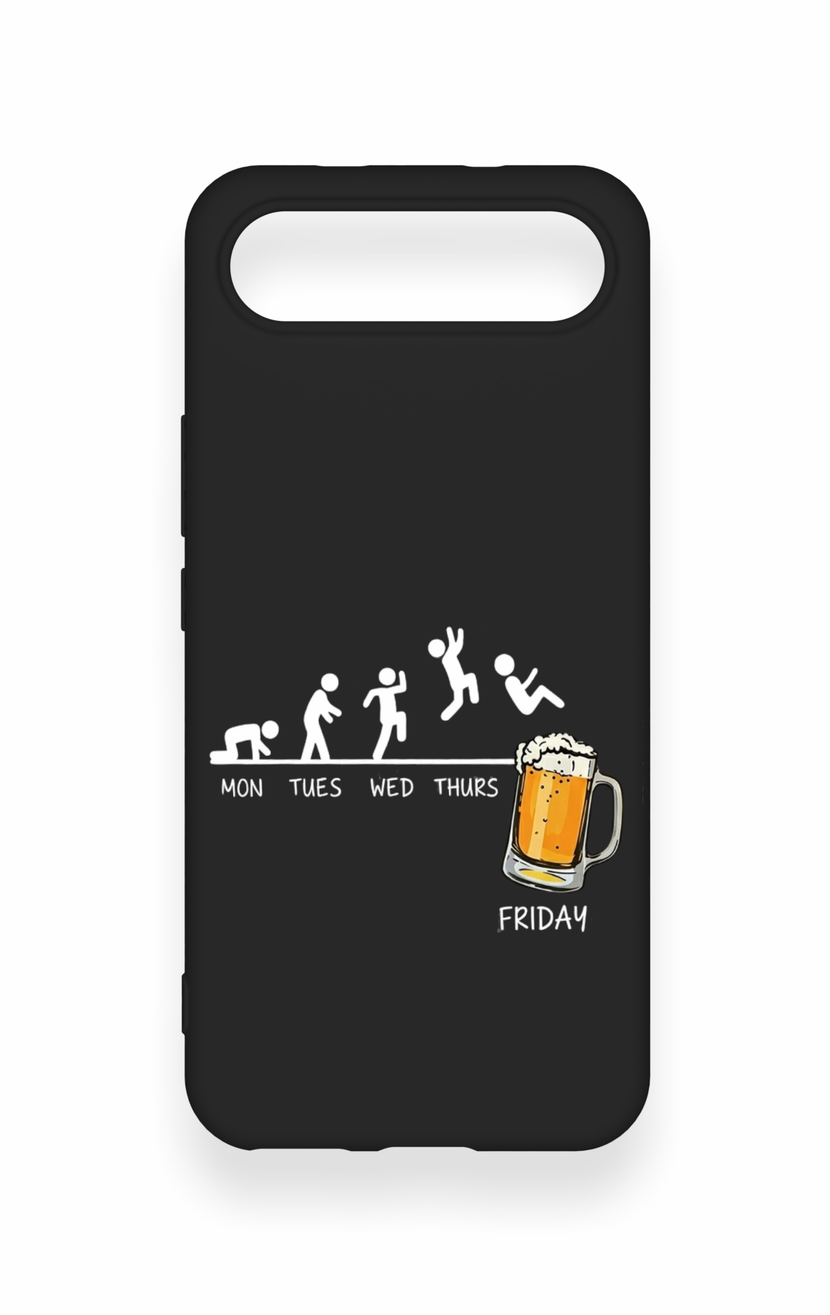 Tecno Spark Slim Uyumlu Fun Day Friday Desenli Silikon Kılıf