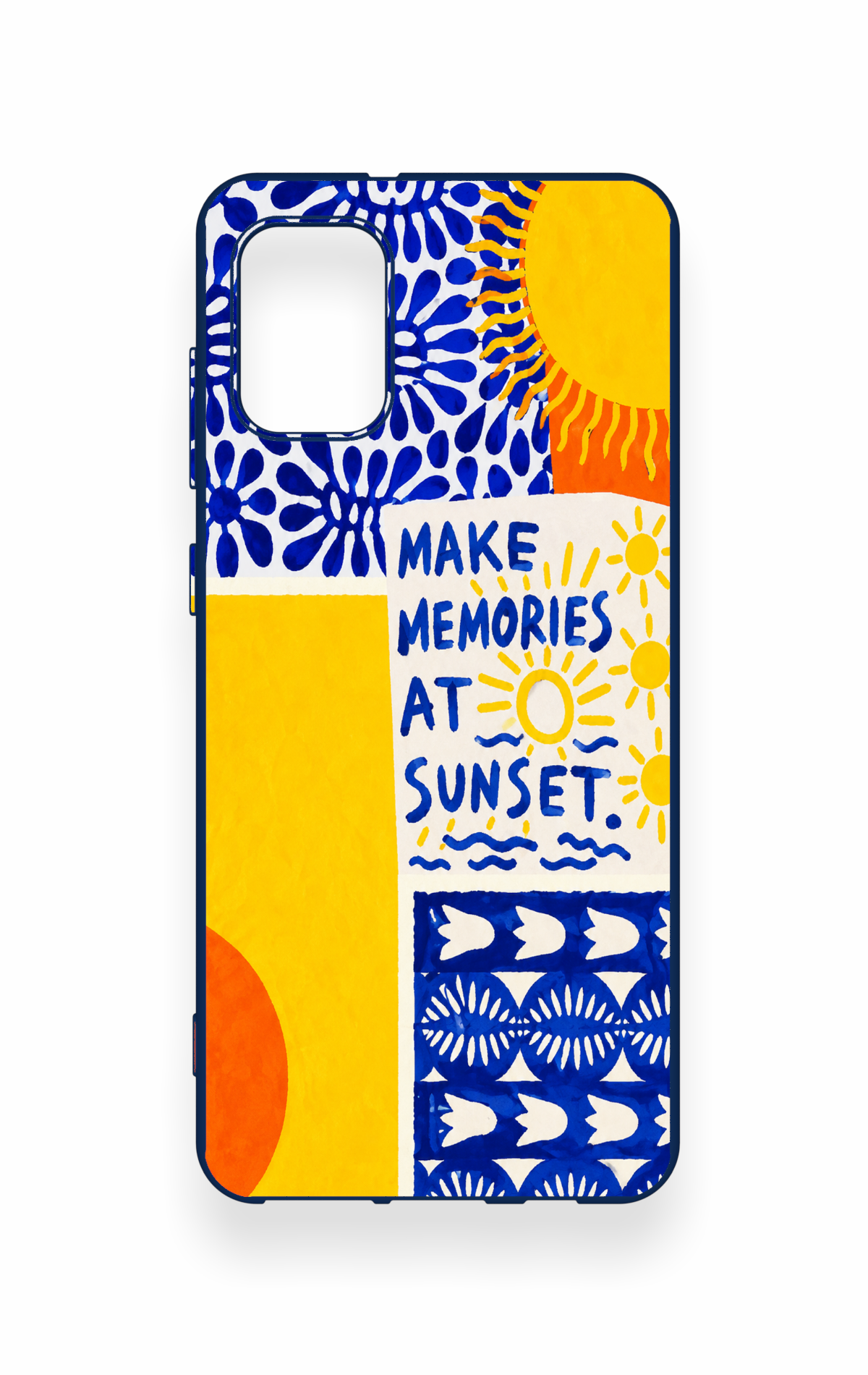 Samsung A31 Uyumlu Sunset Desenli Silikon Kılıf