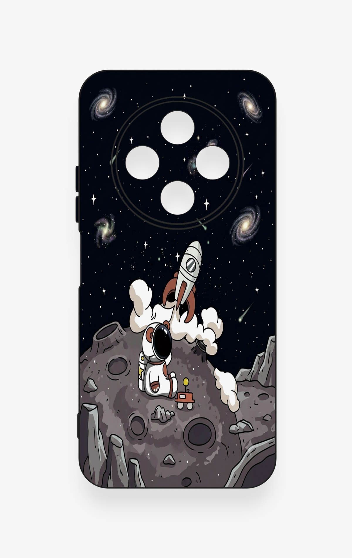 Tecno Spark 30C Uyumlu Uzay Astronot Desenli Silikon Kılıf