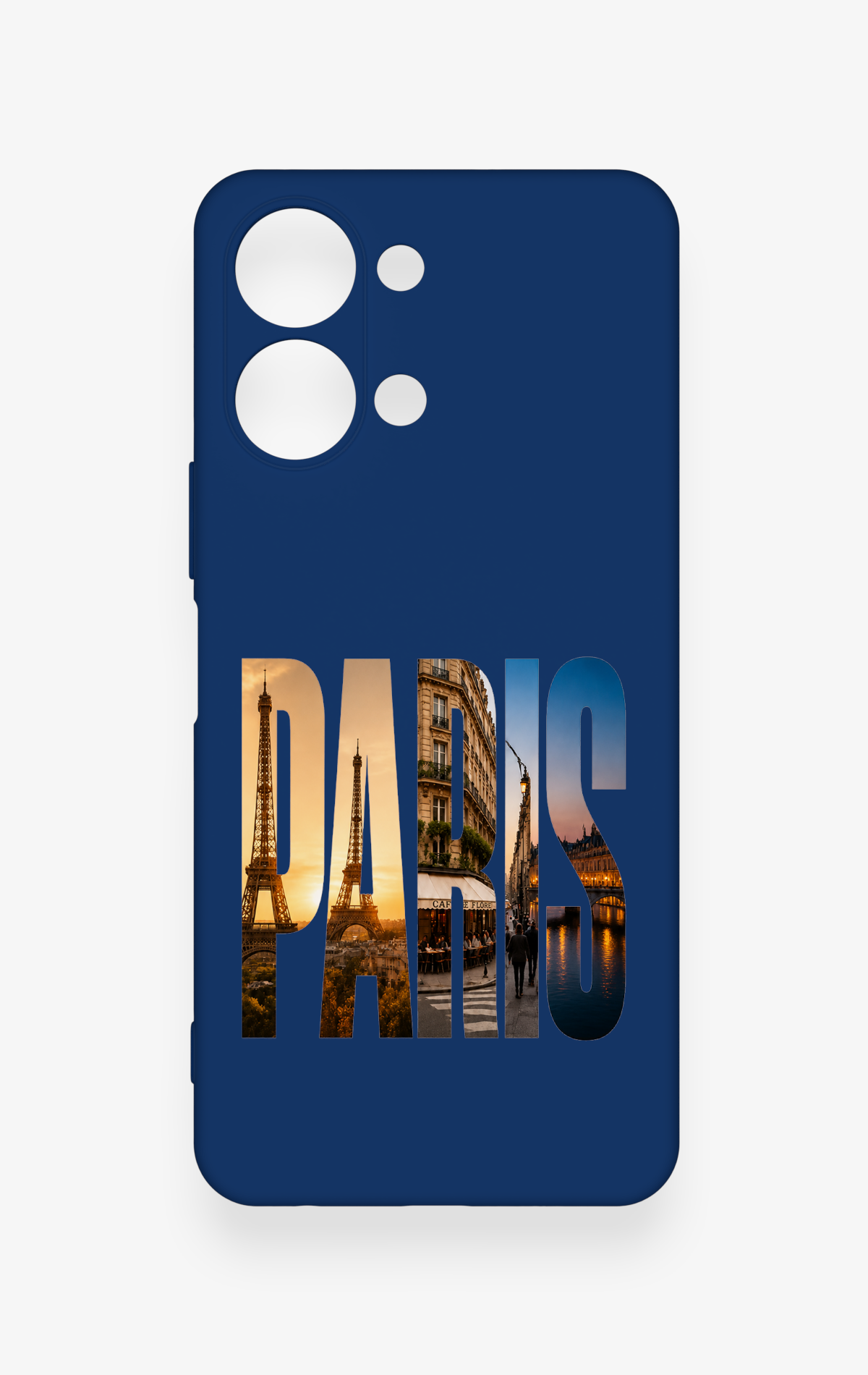 Vivo Y05 4G Uyumlu Paris Desenli Silikon Kılıf
