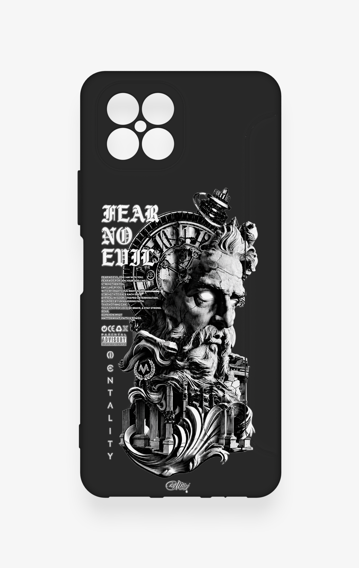 Omix X600 Uyumlu Fear No Evil Desenli Silikon Kılıf