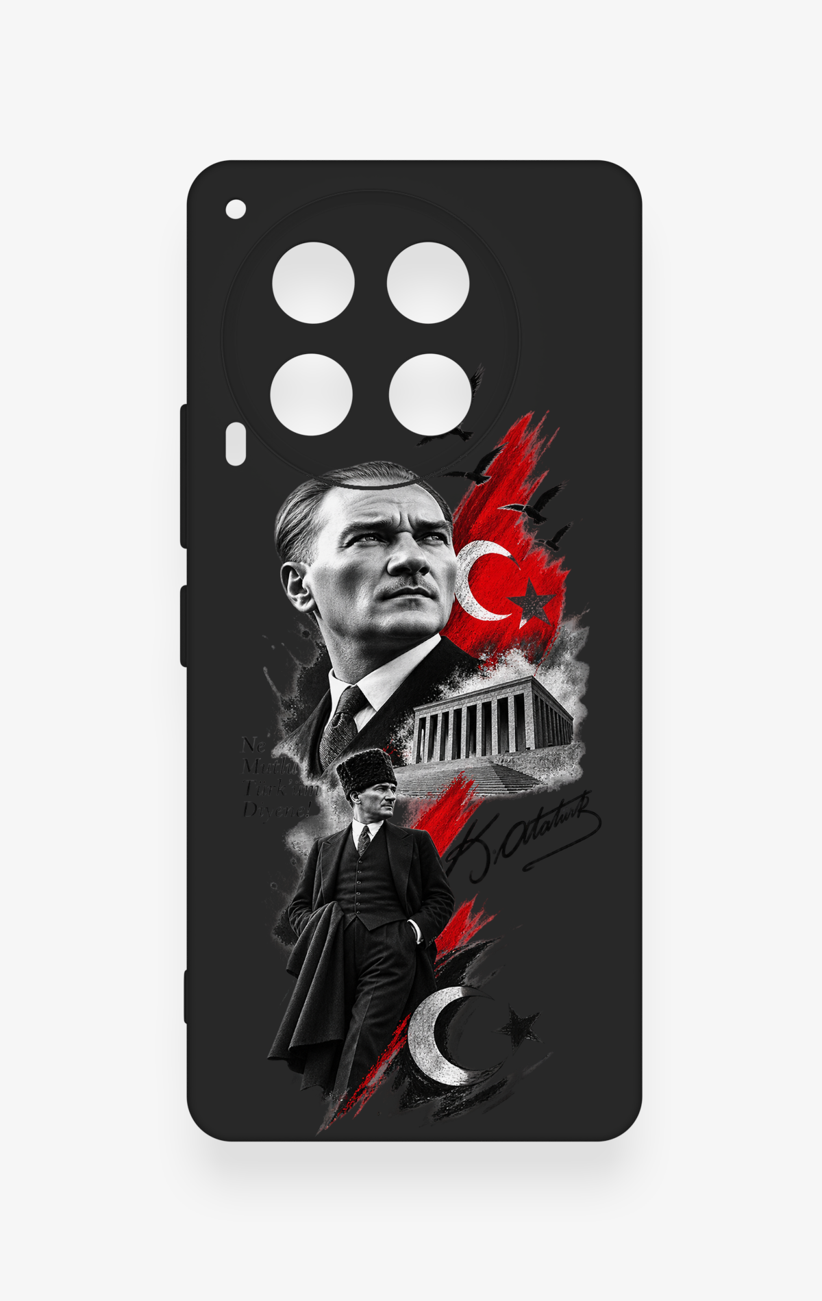 Tecno Camon 30 Uyumlu Atatürk Anıtkabir Desenli Silikon Kılıf