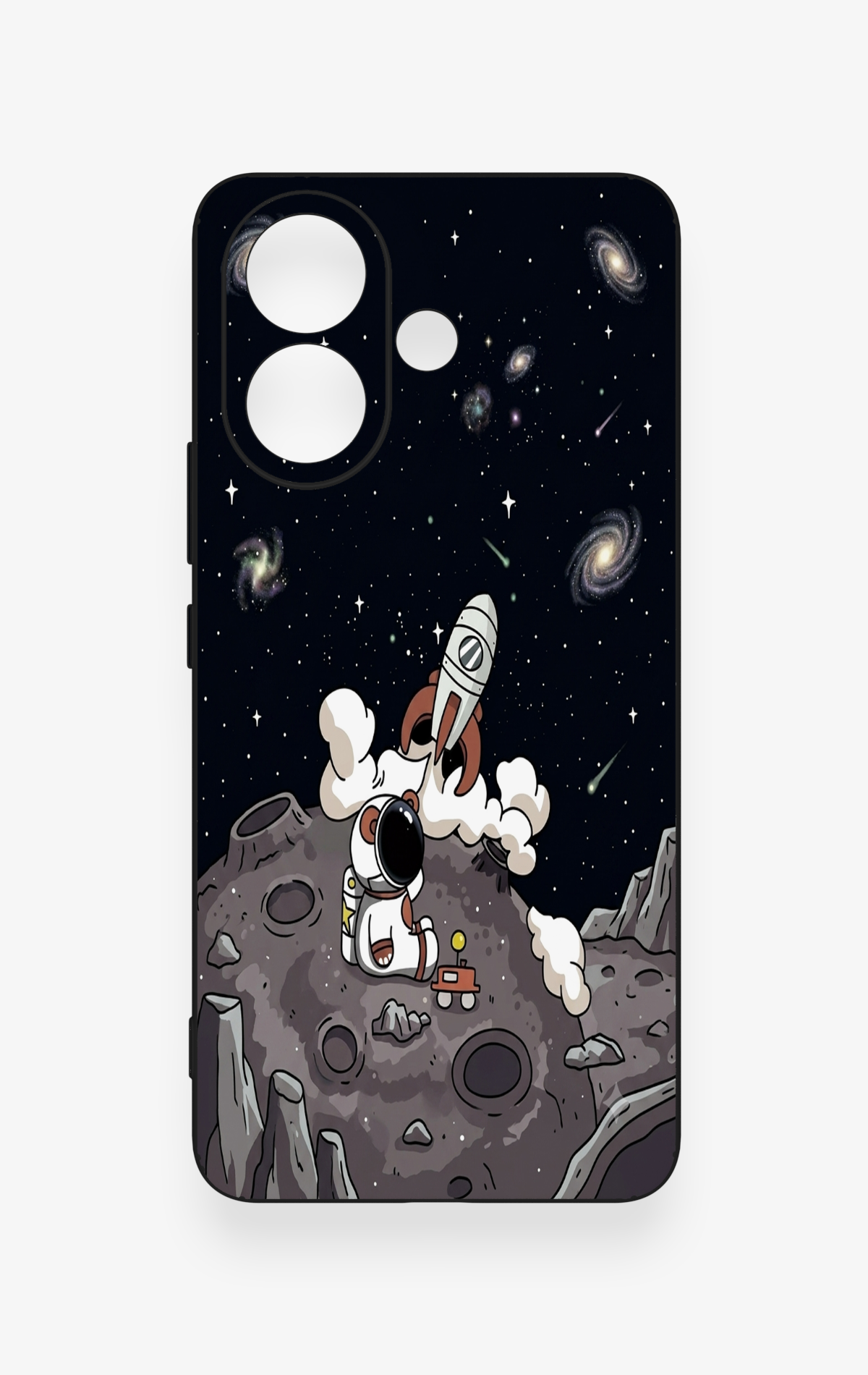 Vivo V60 Lite Uyumlu Uzay Astronot Desenli Silikon Kılıf