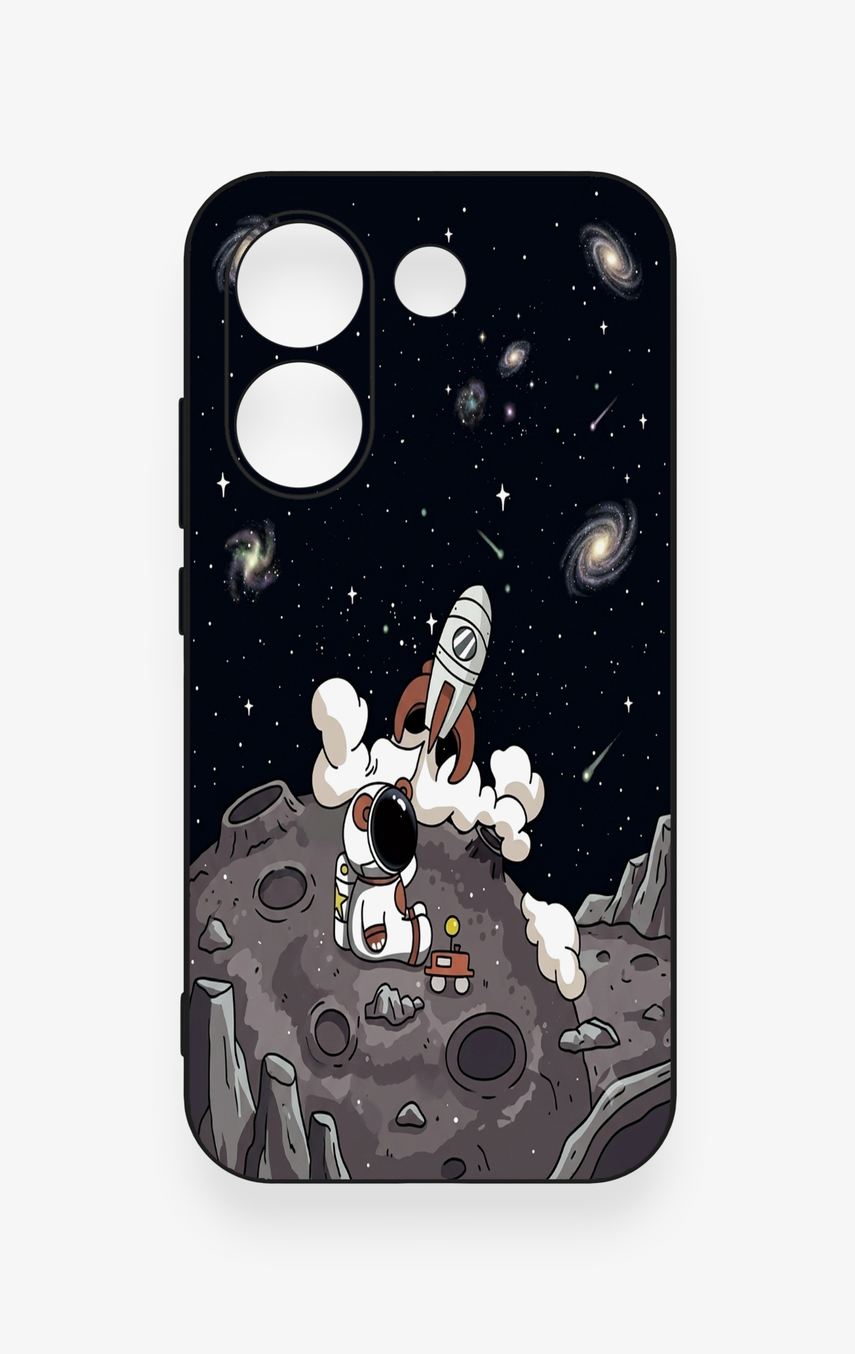 Poco X8 Pro Uyumlu Uzay Astronot Desenli Silikon Kılıf