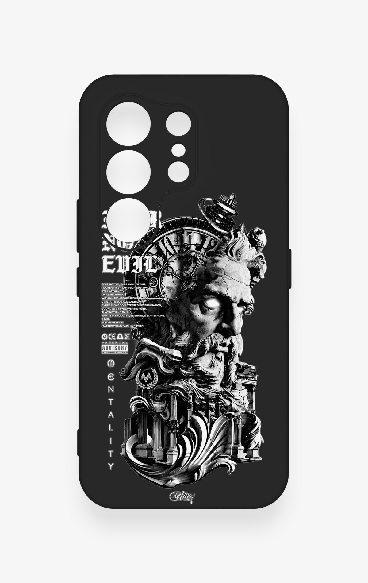 Tecno Camon 50 4G Uyumlu Fear No Evil Desenli Silikon Kılıf