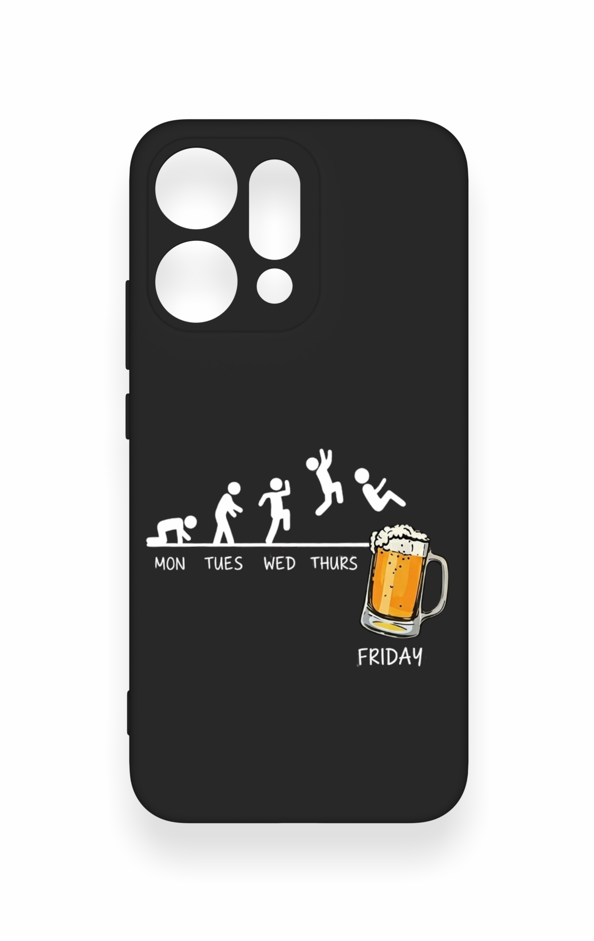Oppo Reno 14 Uyumlu Fun Day Friday Desenli Silikon Kılıf