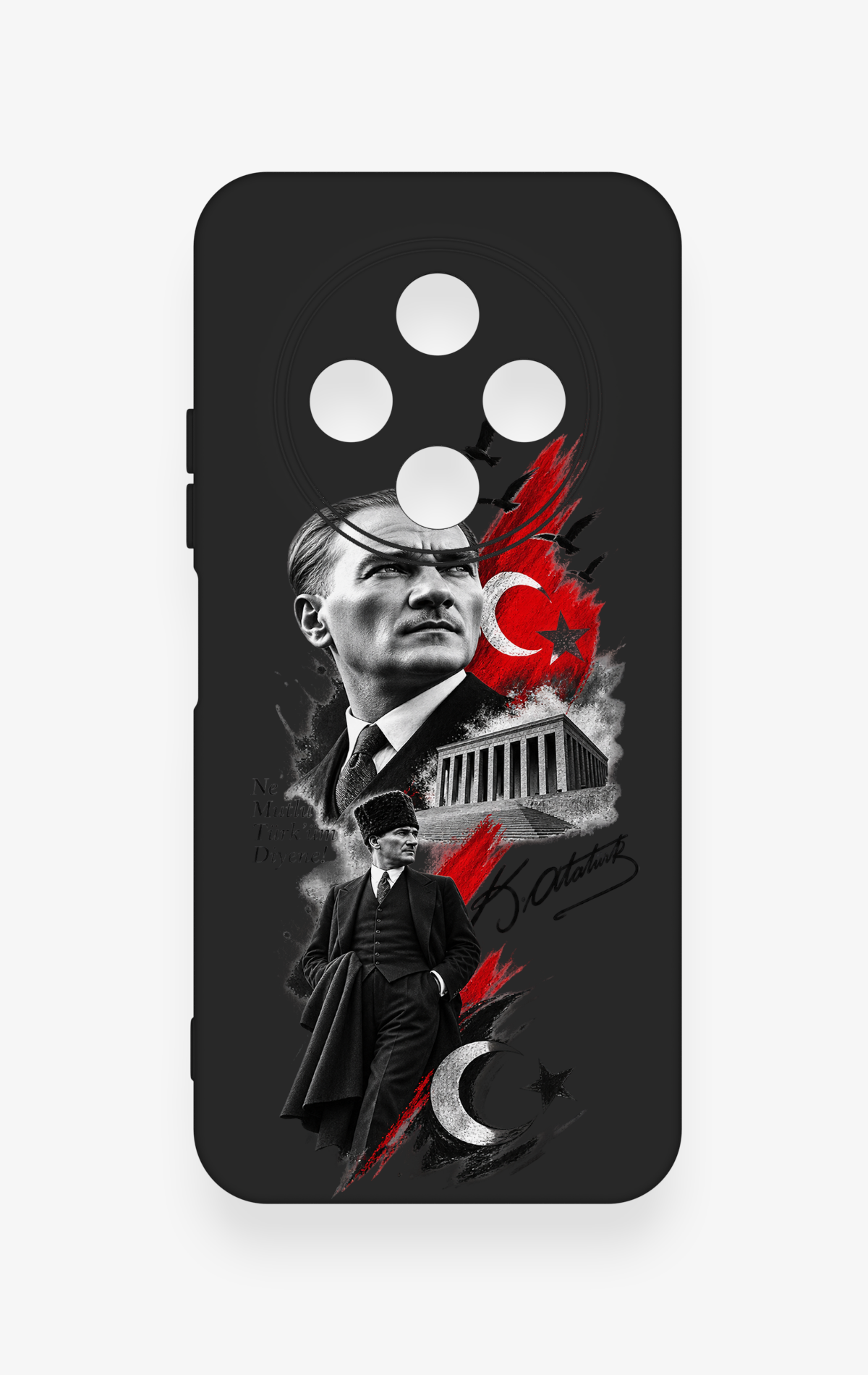Tecno Spark 30C Uyumlu Atatürk Anıtkabir Desenli Silikon Kılıf