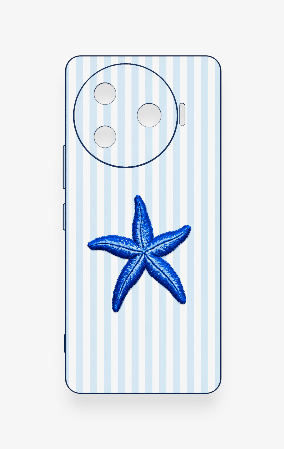 Tecno Camon 30 Pro 5G Uyumlu Mavi Deniz Yıldızı Desenli Silikon Kılıf