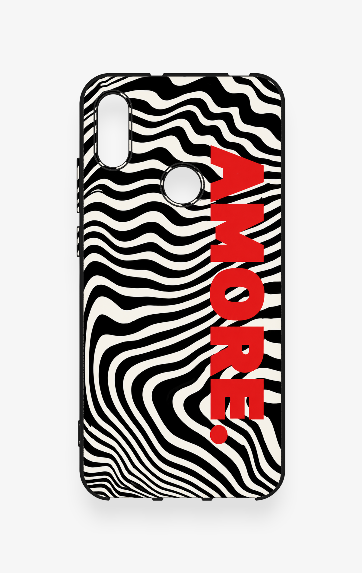Huawei Y6 2019 Uyumlu Zebra Amore Desenli Silikon Kılıf