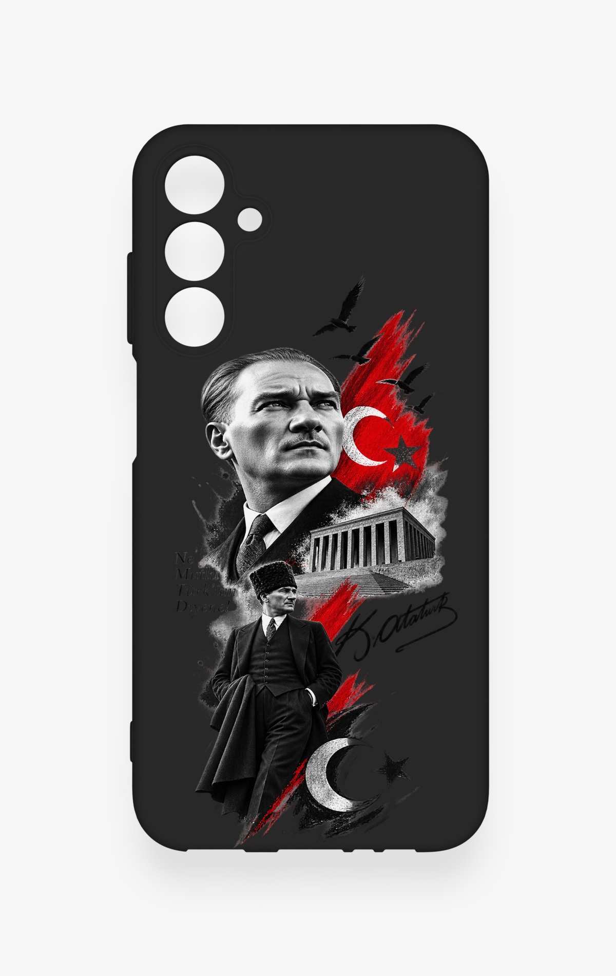 Samsung A15 Uyumlu Atatürk Anıtkabir Desenli Silikon Kılıf