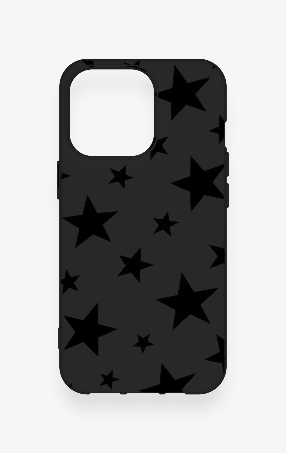iPhone 13 Pro Uyumlu Siyah Star Desenli Silikon Kılıf