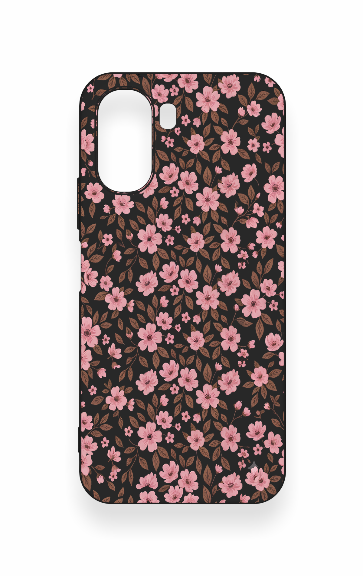 Oppo A6T Uyumlu Mini Pembe Çiçek Desenli Silikon Kılıf