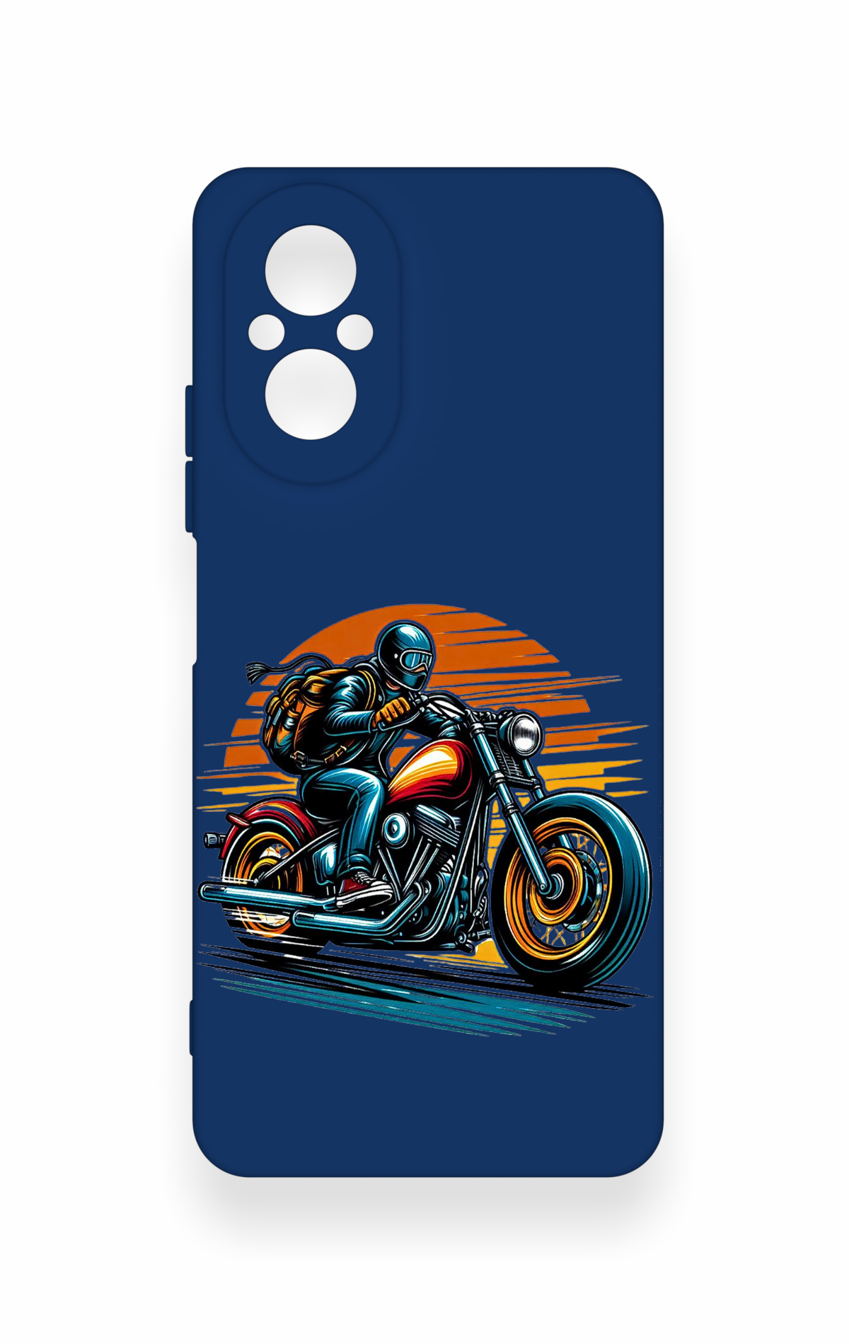 Realme 12 Lite Uyumlu Moto Rider Desenli Silikon Kılıf