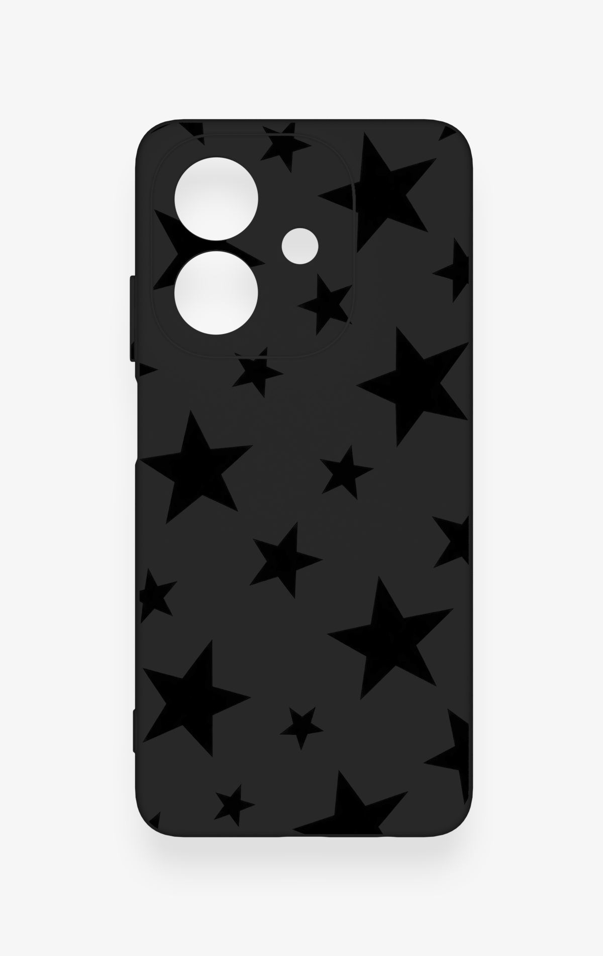 Oppo A3 Uyumlu Siyah Star Desenli Silikon Kılıf