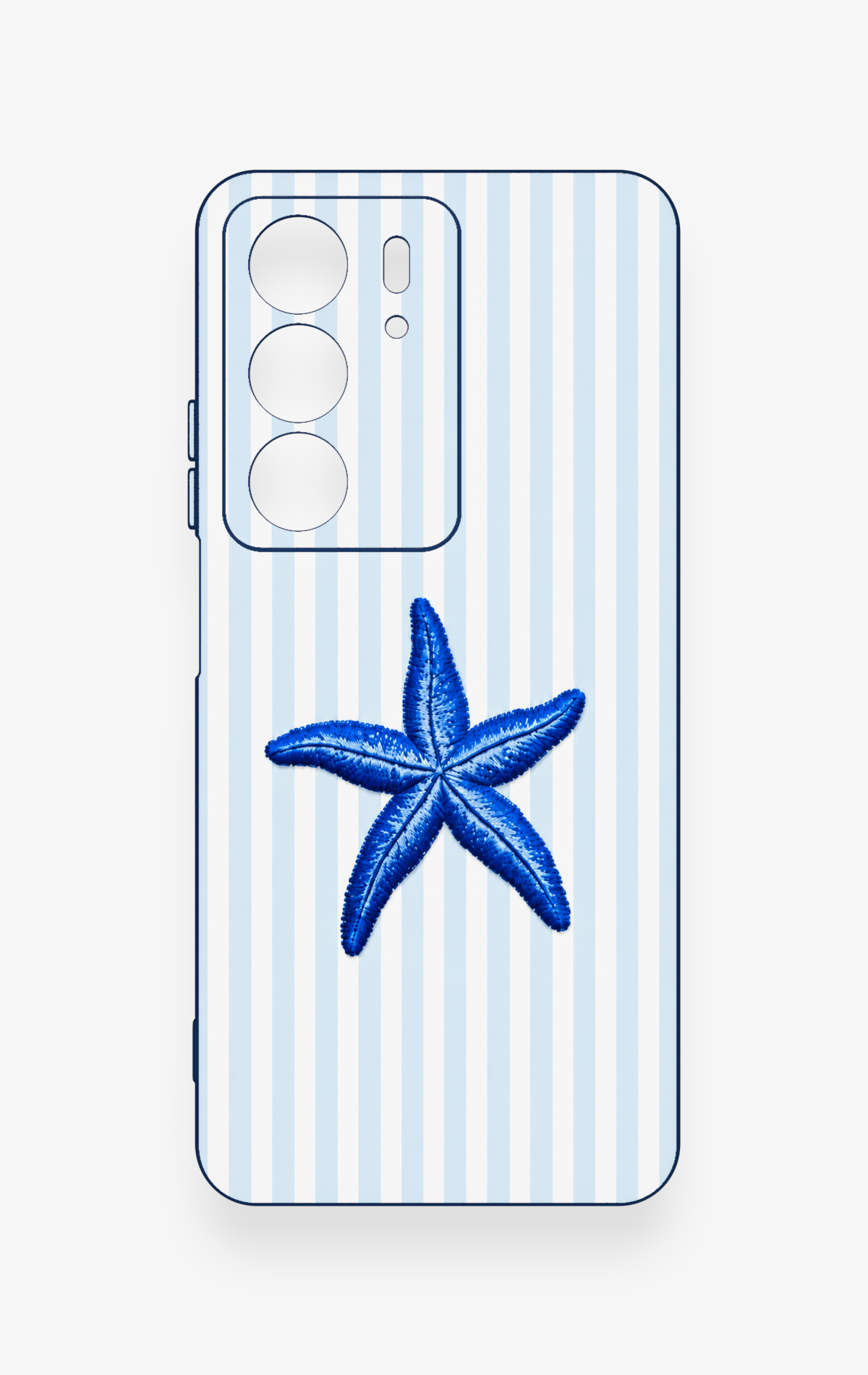 Realme C75 Uyumlu Mavi Deniz Yıldızı Desenli Silikon Kılıf