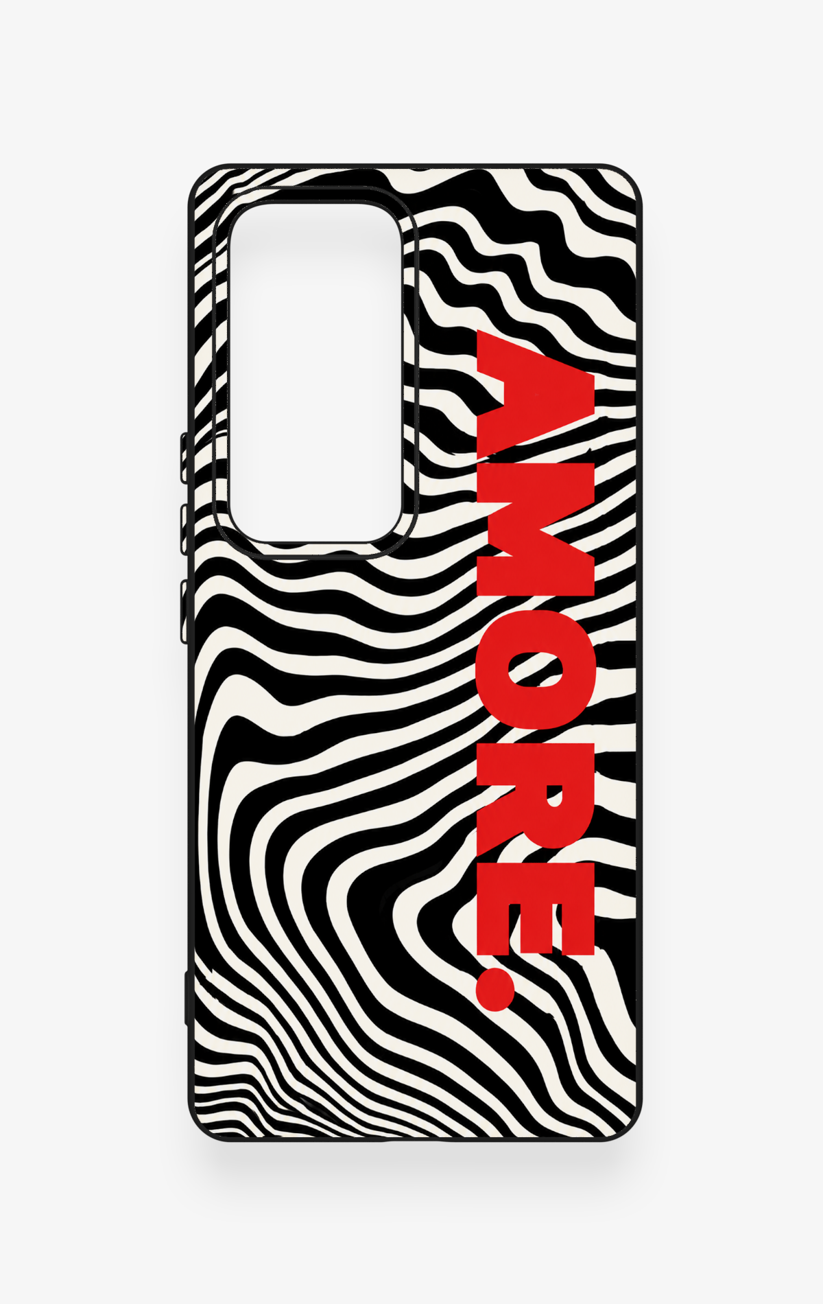 Vivo V30 Uyumlu Zebra Amore Desenli Silikon Kılıf