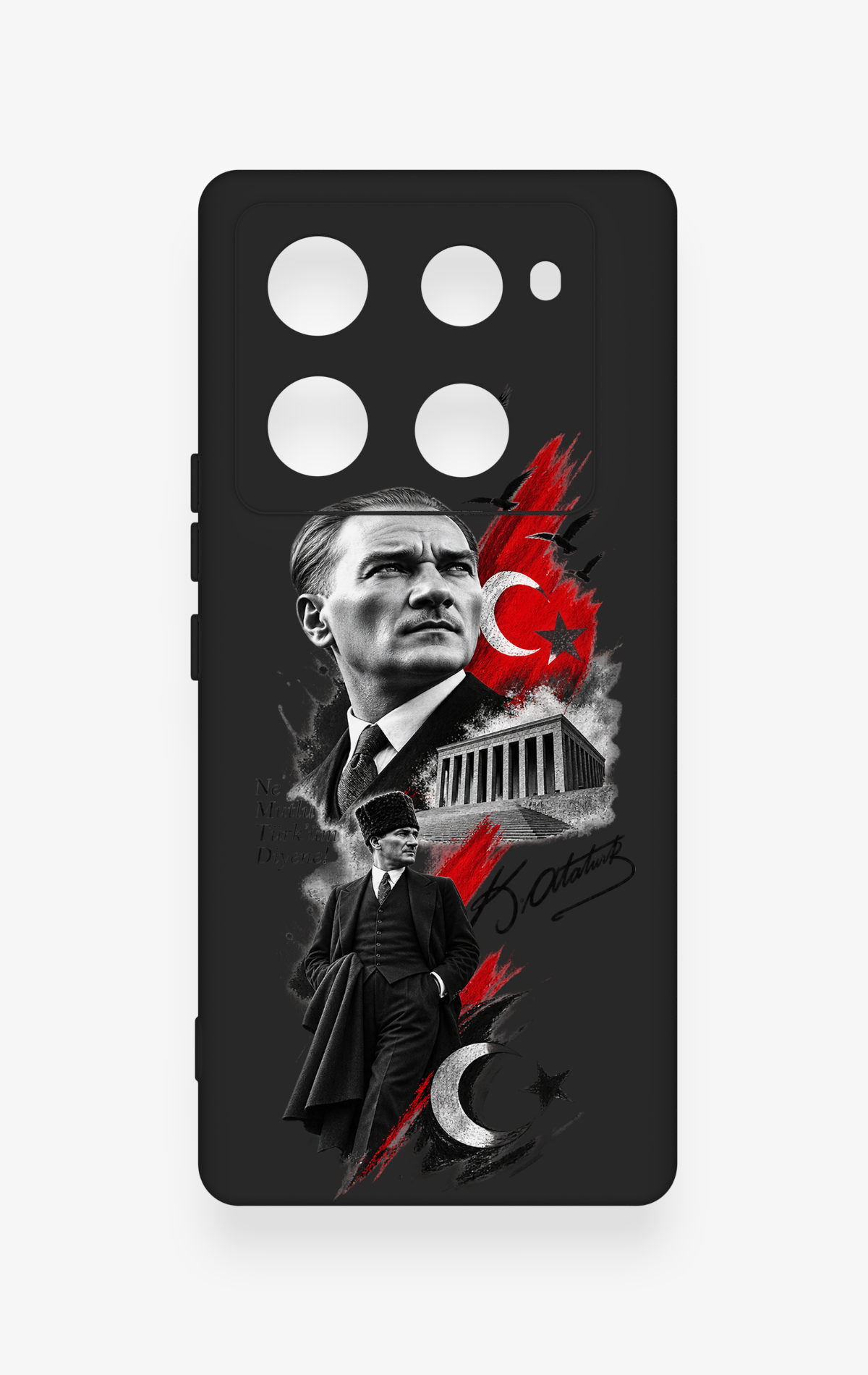 İnfinix Note 40 Pro Uyumlu Atatürk Anıtkabir Desenli Silikon Kılıf