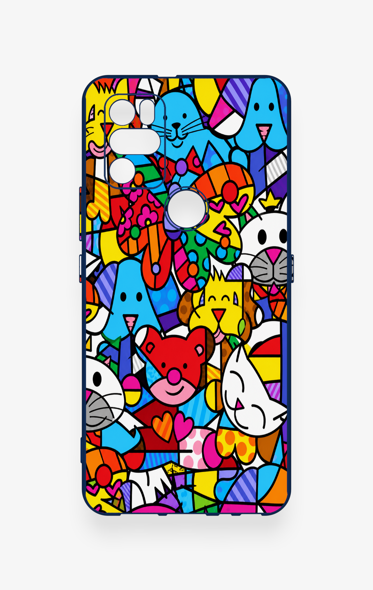Omix X300 Uyumlu Britto Garden Desenli Silikon Kılıf