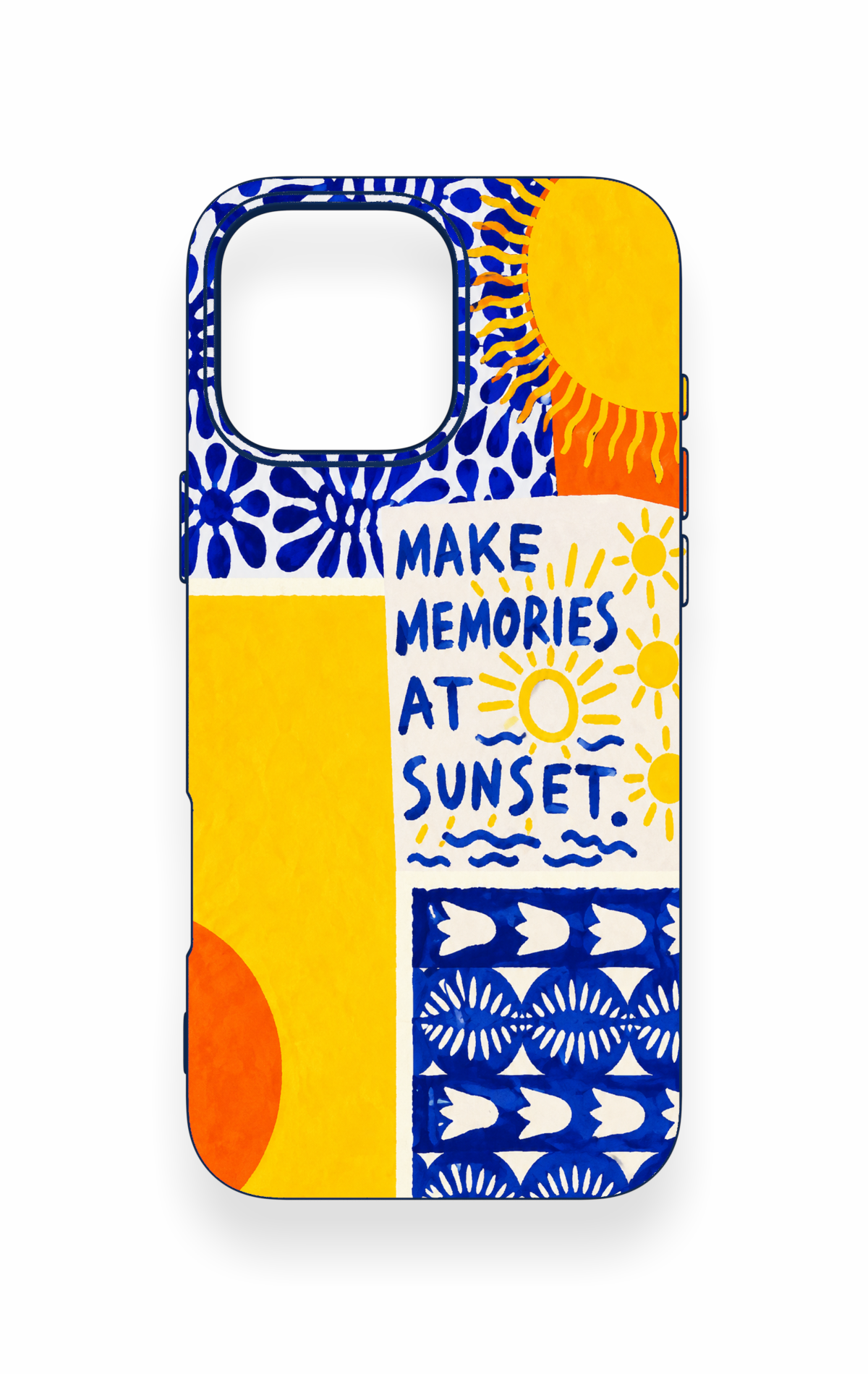 iPhone 16 Pro Max Uyumlu Sunset Desenli Silikon Kılıf