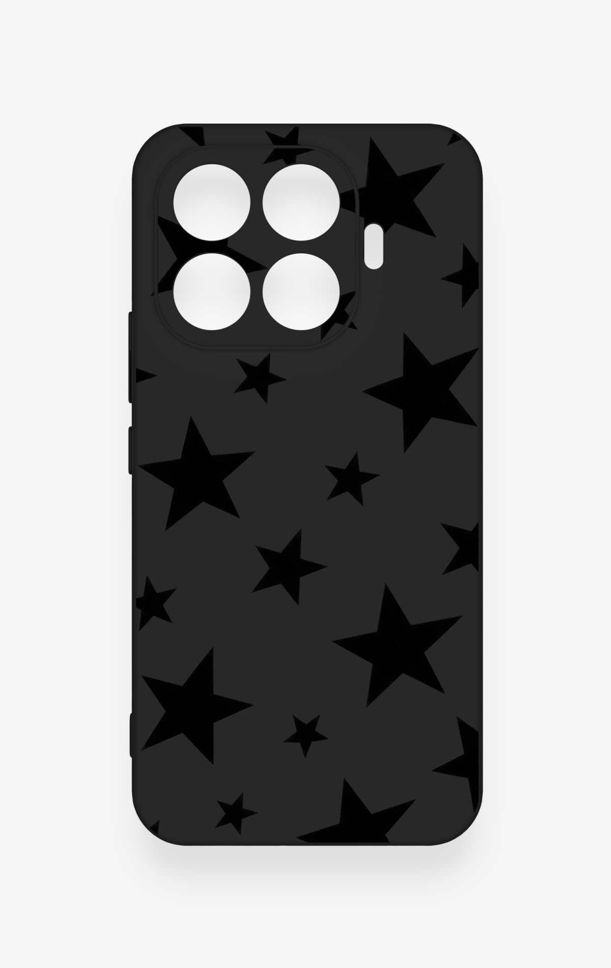 Mi 17T Pro 5G Uyumlu Siyah Star Desenli Silikon Kılıf