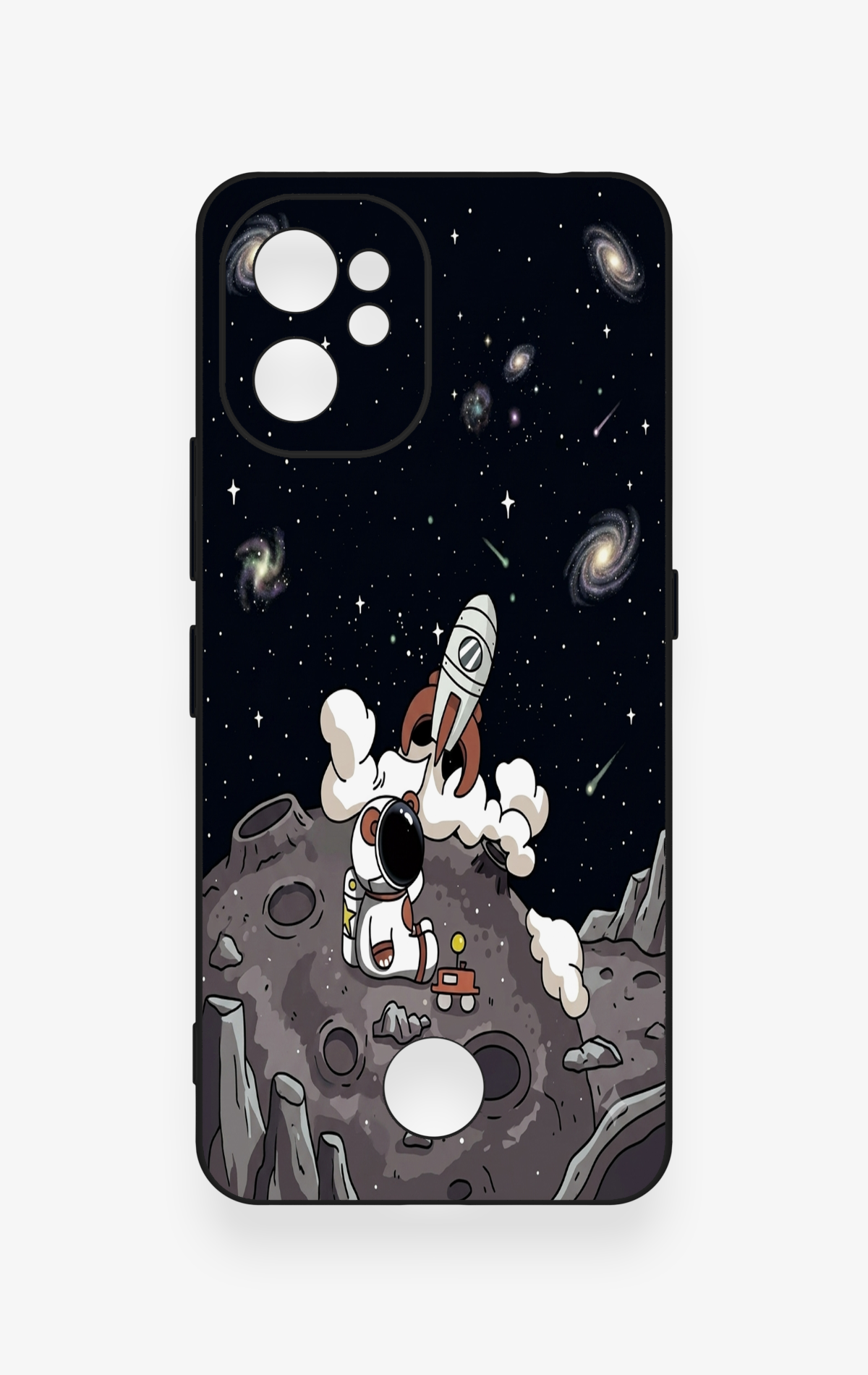 Reeder S19 Max Pro Uyumlu Uzay Astronot Desenli Silikon Kılıf