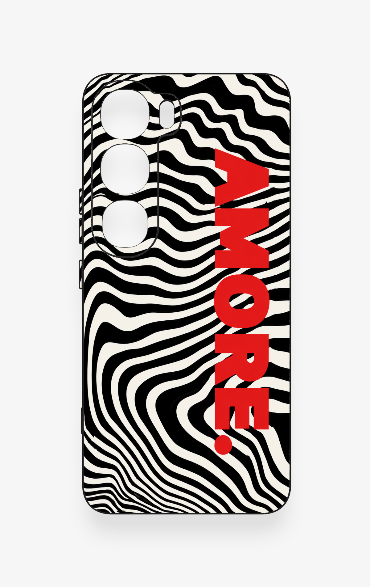 Vivo V40 Lite 5G Uyumlu Zebra Amore Desenli Silikon Kılıf