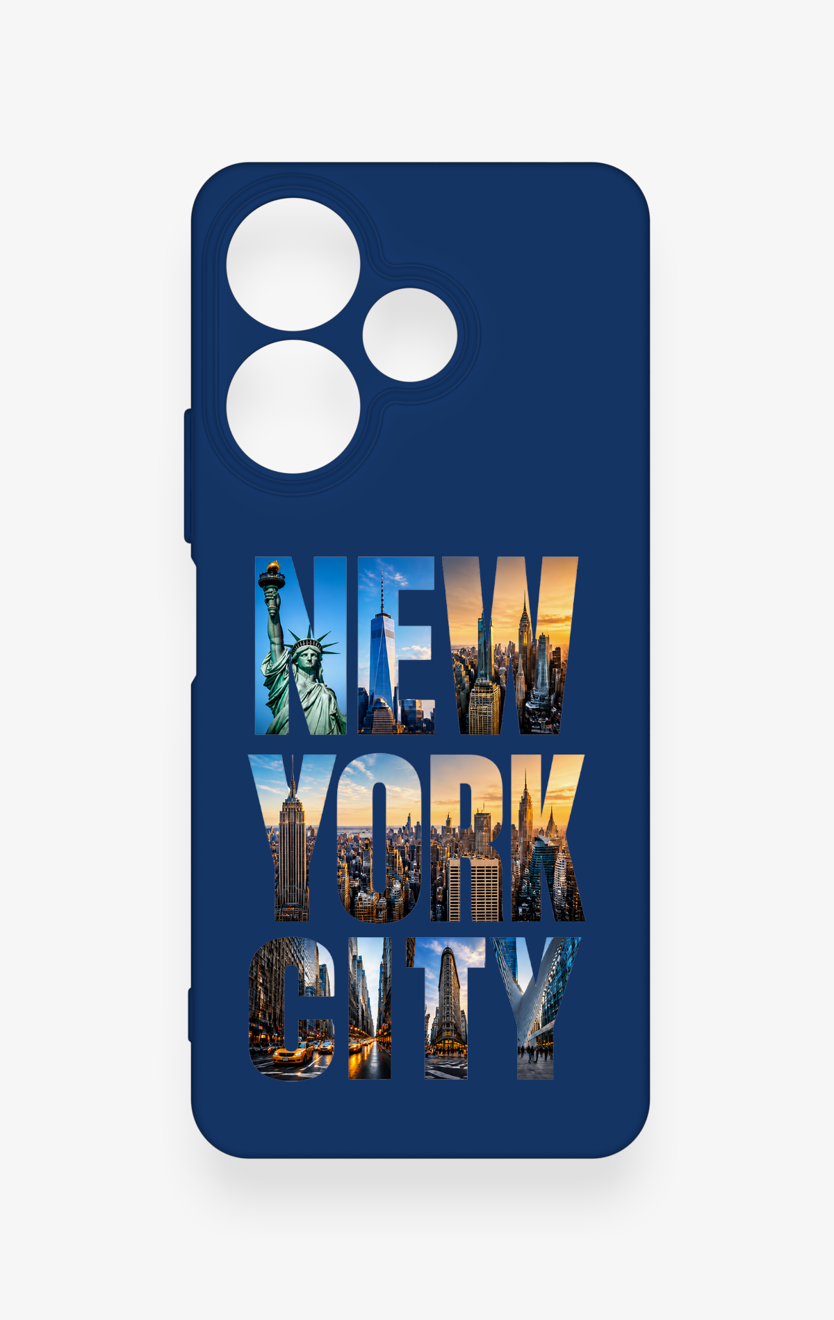 Redmi 13 4G Uyumlu New York City Desenli Silikon Kılıf