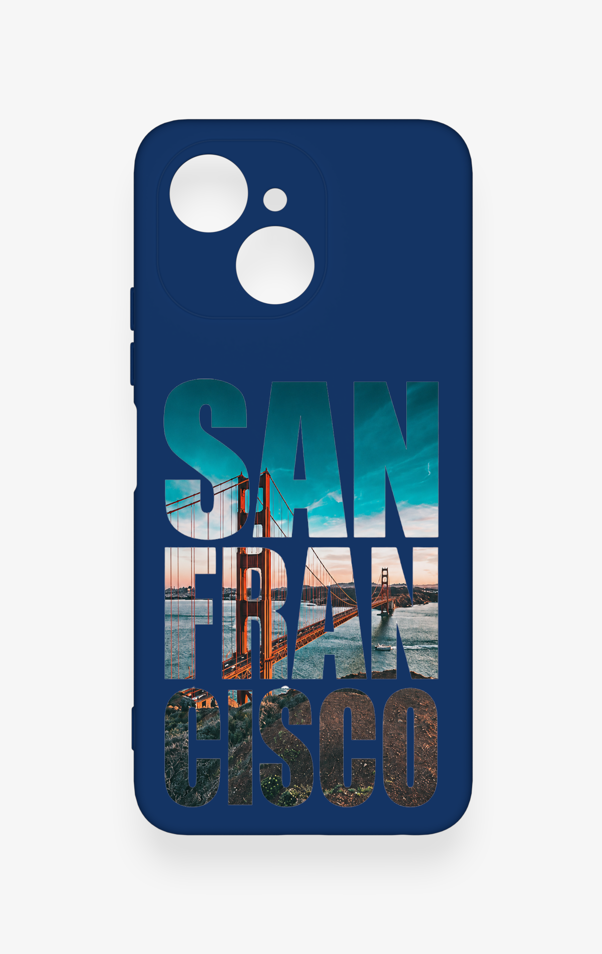 Tecno Spark 40C Uyumlu San Francisco Desenli Silikon Kılıf
