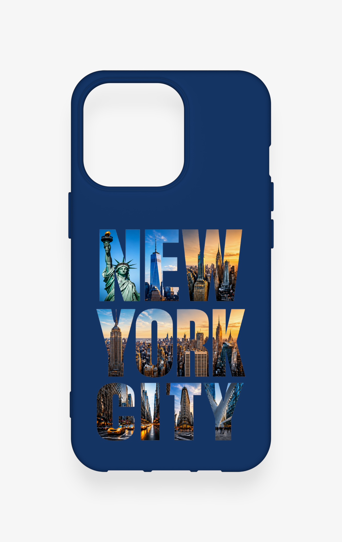 iPhone 13 Pro Uyumlu New York City Desenli Silikon Kılıf
