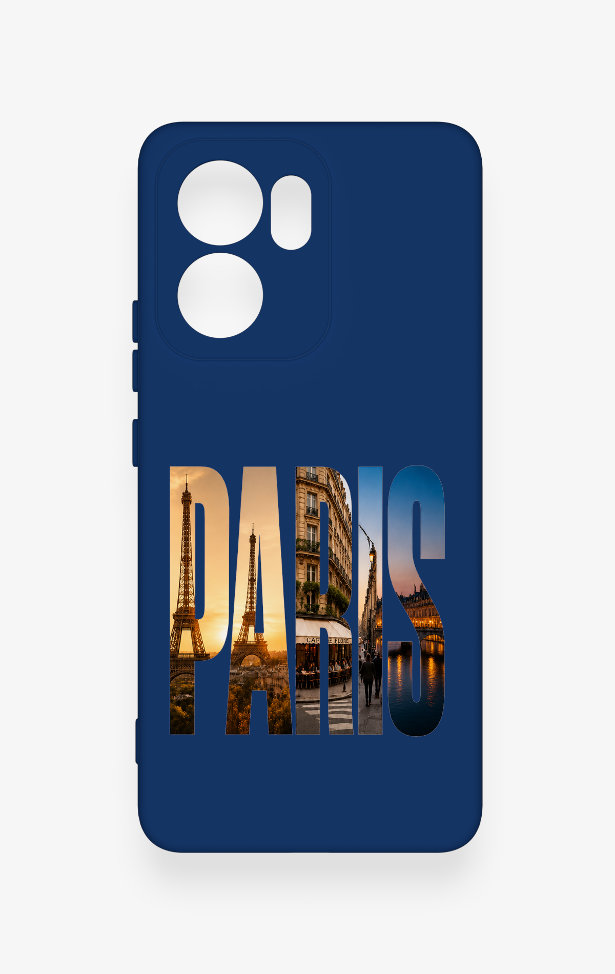 Oppo Reno 13F Uyumlu Paris Desenli Silikon Kılıf