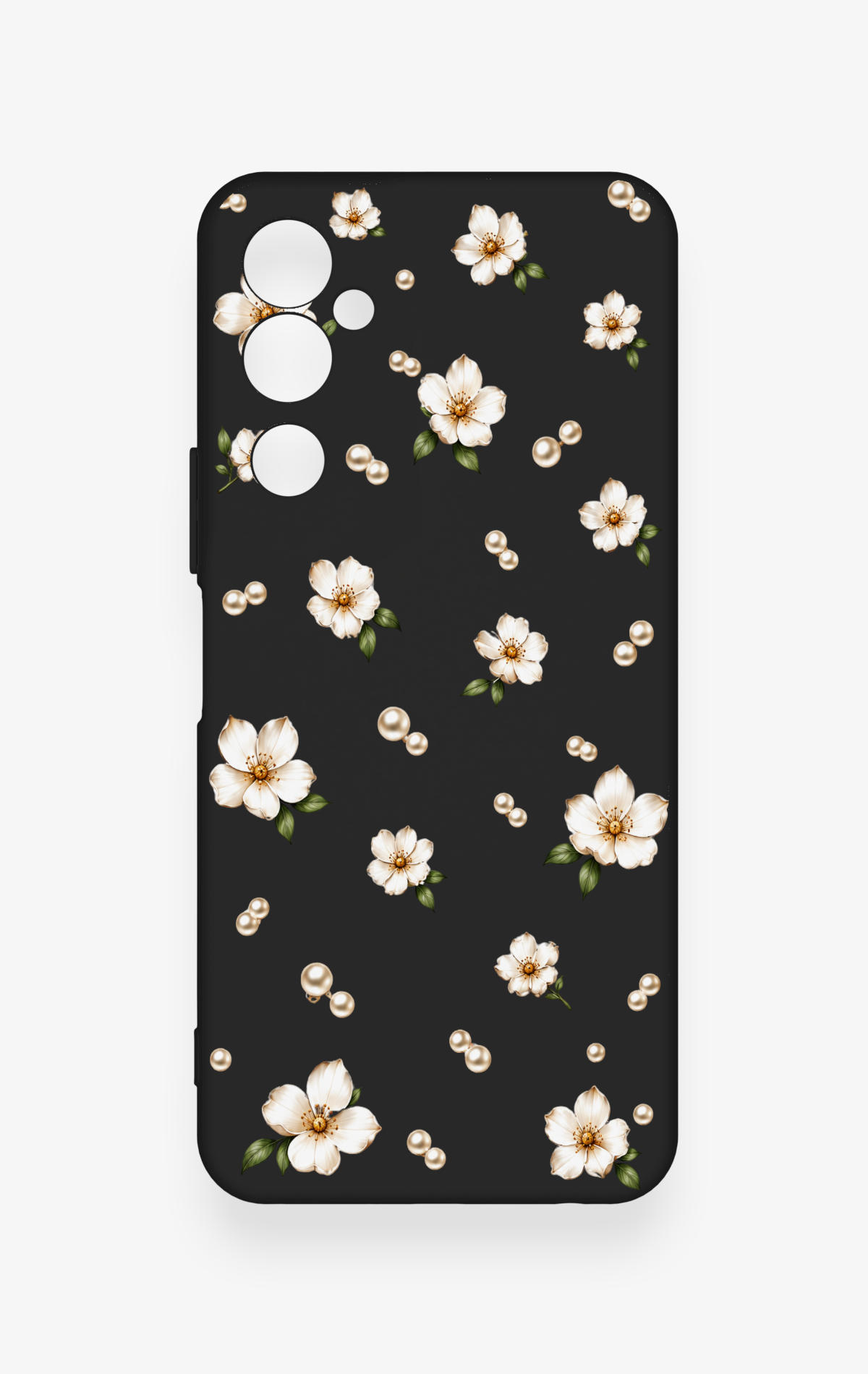 Tecno Pova Neo 2 Uyumlu İnci Papatya Desenli Silikon Kılıf