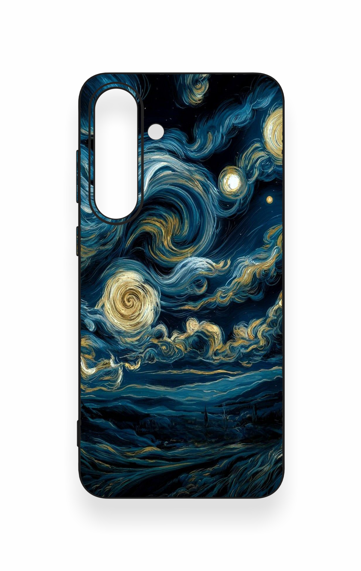 Samsung S25Fe Uyumlu Yıldızlı Gece Desenli Silikon Kılıf
