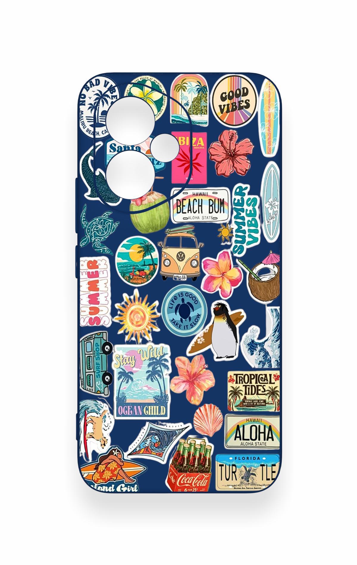 Honor 400 Uyumlu Summer Vibes Desenli Silikon Kılıf