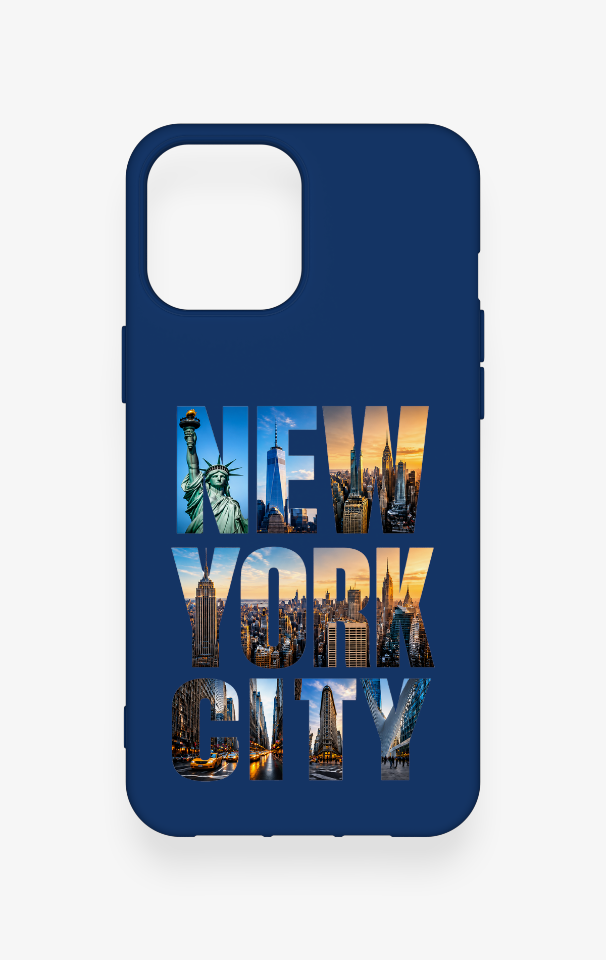 iPhone 12 Pro Max Uyumlu New York City Desenli Silikon Kılıf