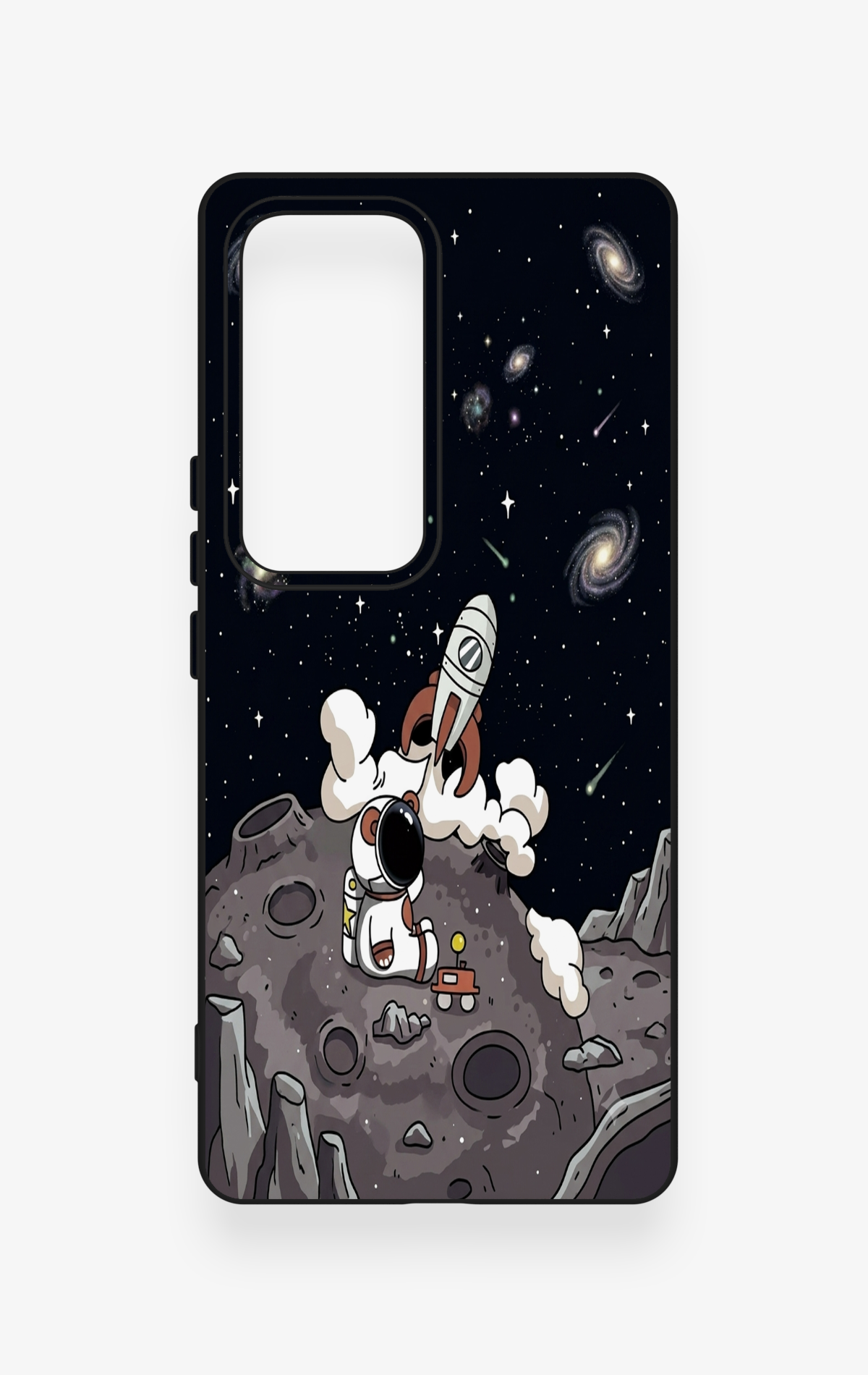 Vivo V30 Uyumlu Uzay Astronot Desenli Silikon Kılıf