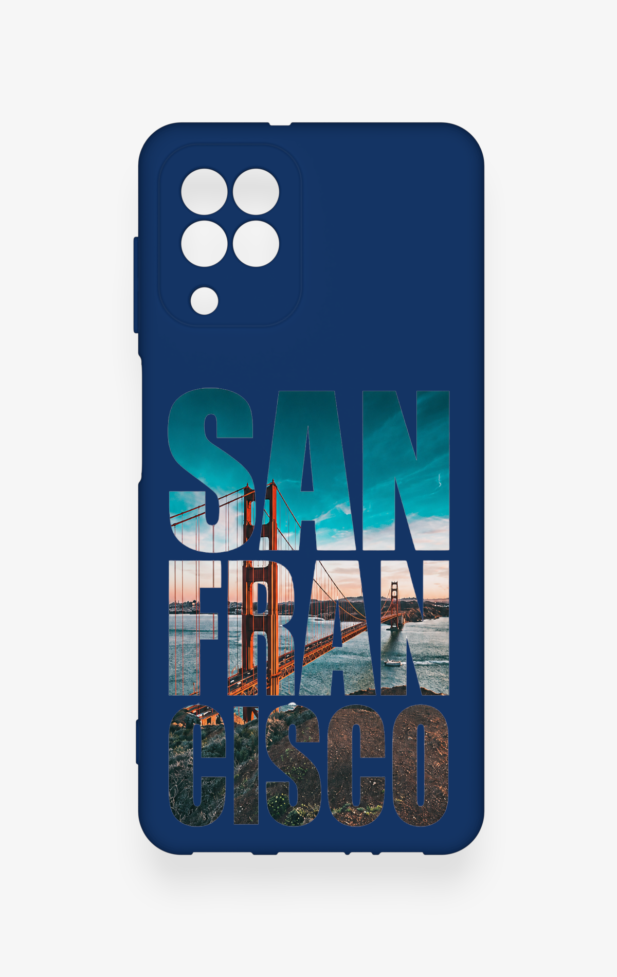 Samsung A22 Uyumlu San Francisco Desenli Silikon Kılıf