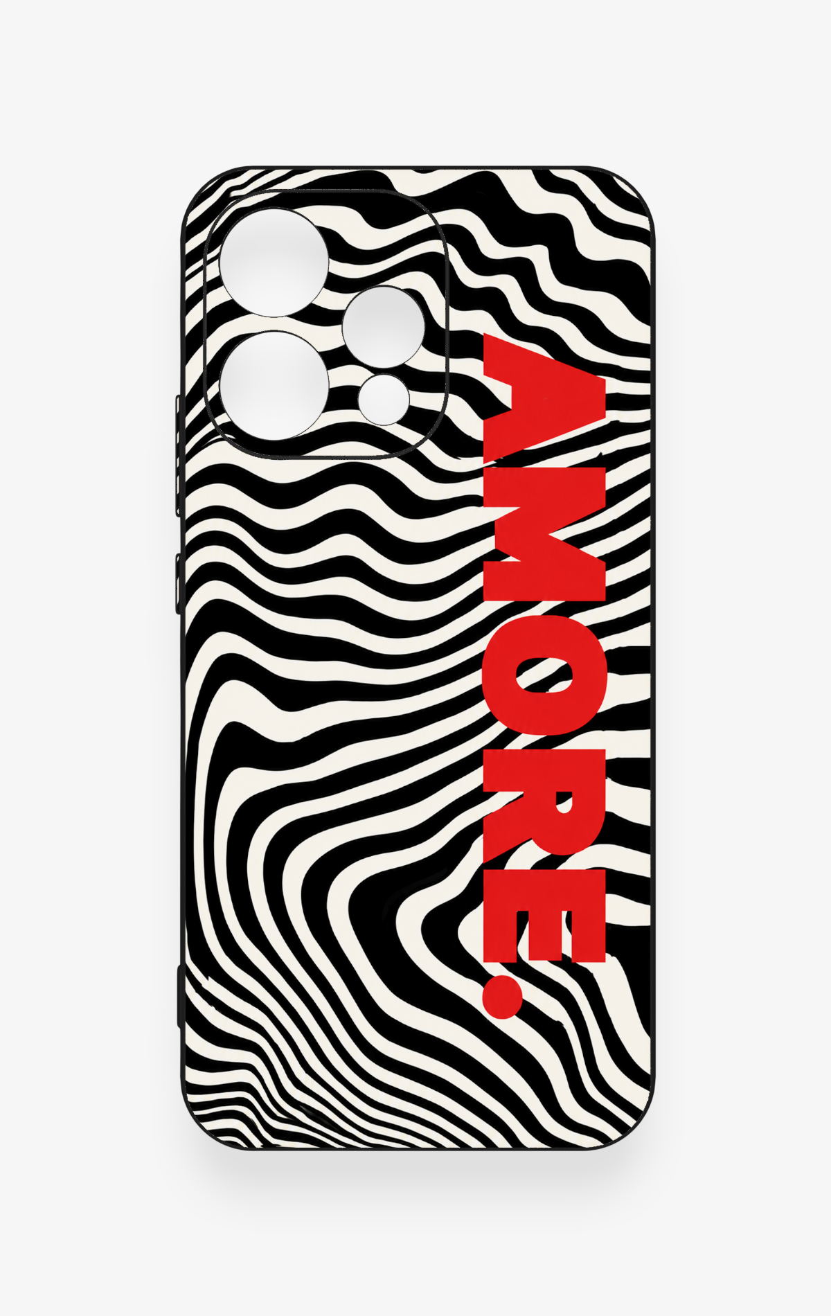 Oppo Reno 15 5G Uyumlu Zebra Amore Desenli Silikon Kılıf