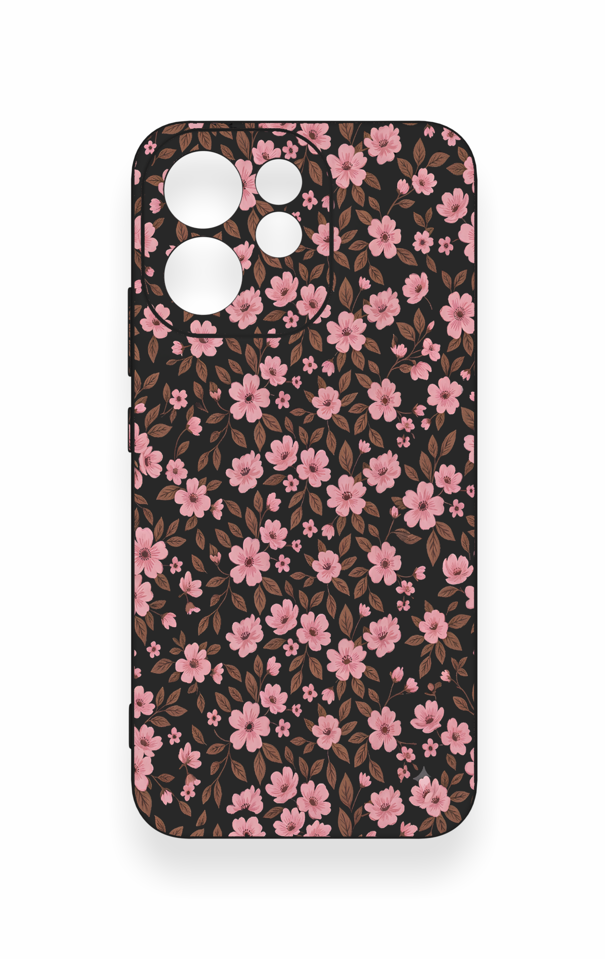 Oppo Reno 15F Uyumlu Mini Pembe Çiçek Desenli Silikon Kılıf
